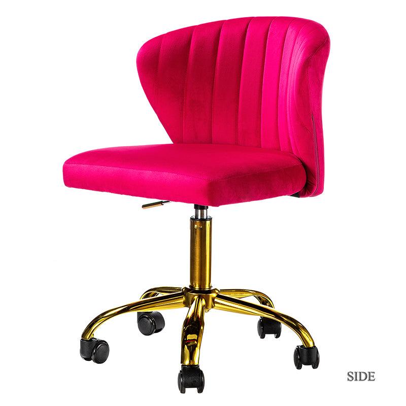 Premium Chandra Velvet Office Chair - Ergonomic Executive Desk Chair with Lumbar Support for Home & Office Workspaces - Comfortable Modern Computer Chair for Long Hours of Sitting