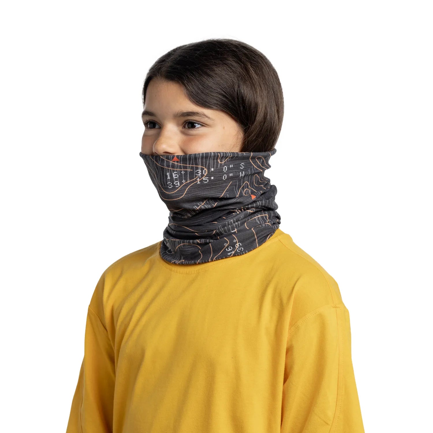 CoolNet UV® Cooling Neck Gaiter for Youth - Super Graphite - Sun Protection & Moisture-Wicking for Outdoor Sports, Hiking, and Summer Activities