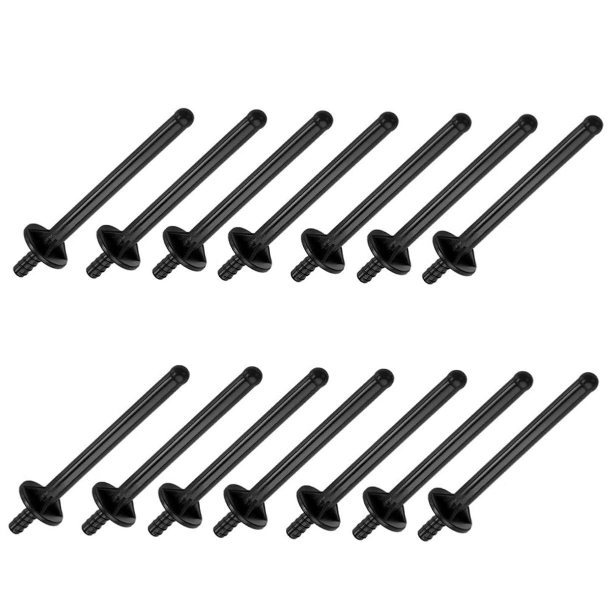 80pcs Black PP Plastic Hair Removal Waxing Sticks - Wax Applicator Spatulas for Eyebrows, Face & Body - Nose Waxing Sticks & Nasal Cleaning Tools - Perfect for Salon, Spa & Home Waxing Kits
