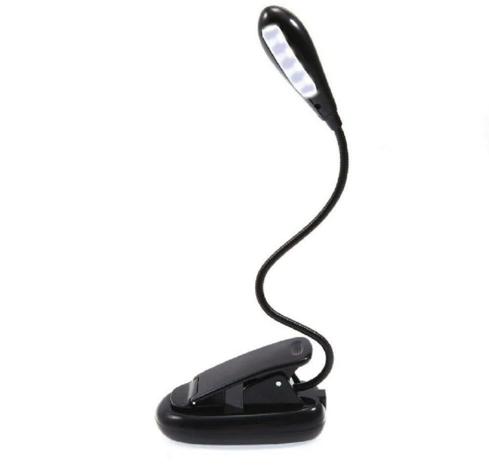 Flexible Clip-On LED Reading Light for Books, Tablets, Laptops & eReaders - Adjustable Brightness, USB Powered - Perfect for Night Reading, Studying & Working in Bed or Office