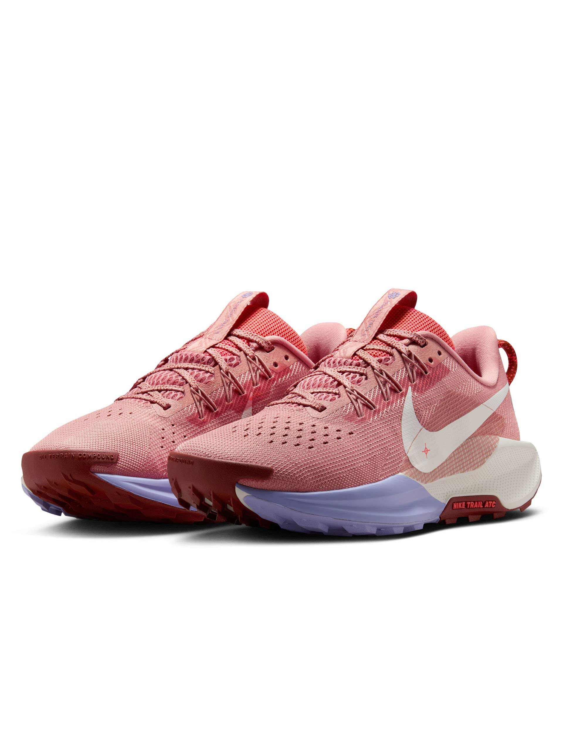 Pegasus Trail 5 Running Shoes - Red Stardust/Sail/Lilac Ice/Mars Stone | Lightweight Trail Runners for Men & Women | Perfect for Hiking, Jogging & Outdoor Adventures