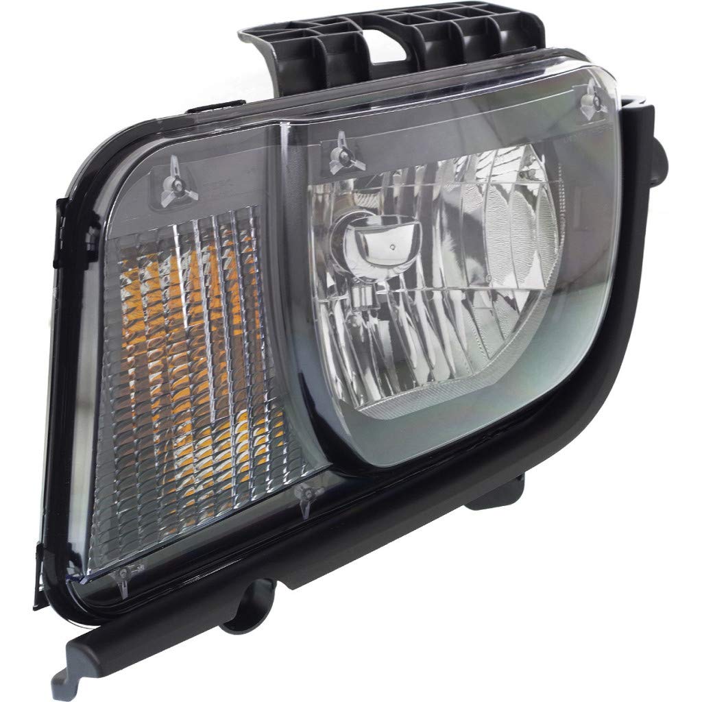 CarLights360: Chevy Camaro Headlight Assembly 2010-2013 Driver Side with Bulbs - Black Housing DOT Certified Replacement for GM2502346, 22959917, 92232124, 20981024 | Perfect for Night Driving & Auto Upgrades