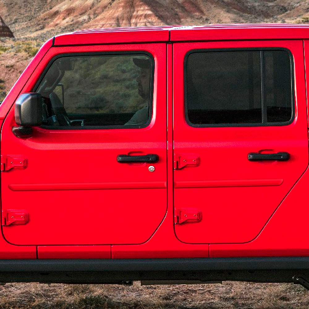 PUNKN Metallic Side Molding for Jeep Wrangler & Gladiator | FE-WRANGLER-4DR Finished End Body Trim | Durable Exterior Protection for Off-Road Adventures & Daily Driving
