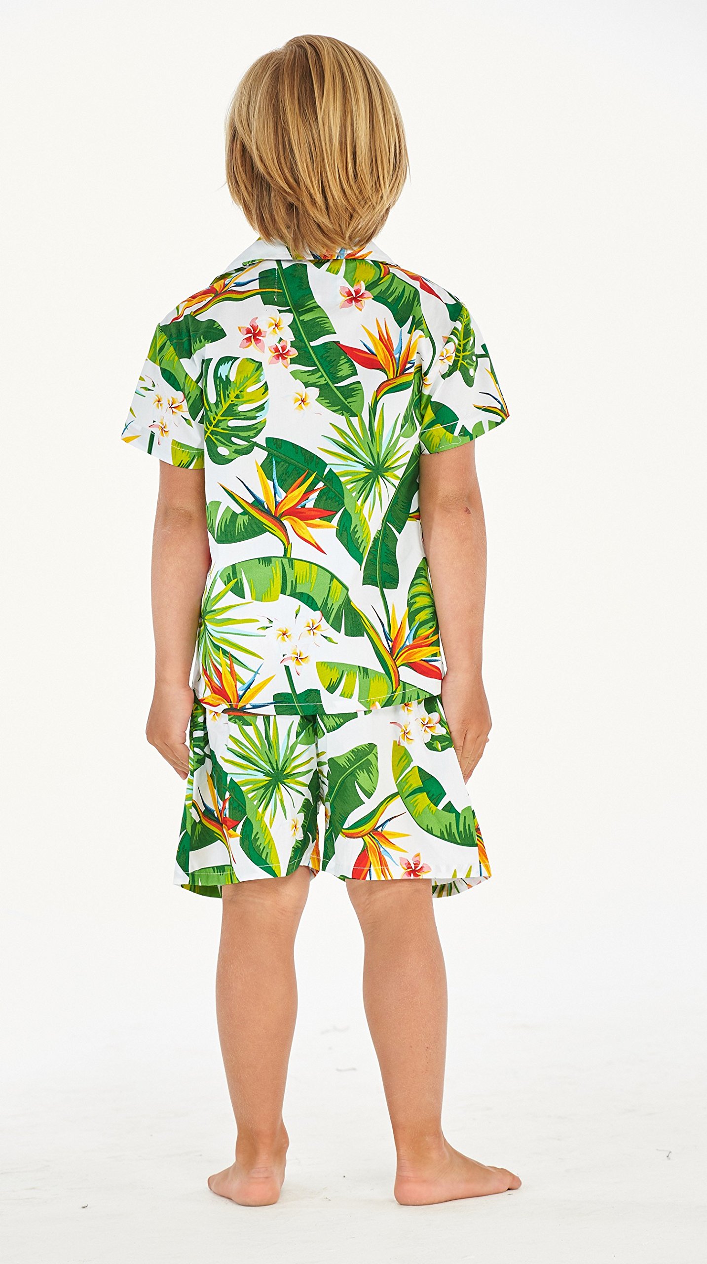 Stylish Matching Hawaiian Muumuu Luau Outfits for Siblings - Boys & Girls Tropical Print Dresses - Perfect for Family Beach Vacations, Luau Parties & Summer Photoshoots