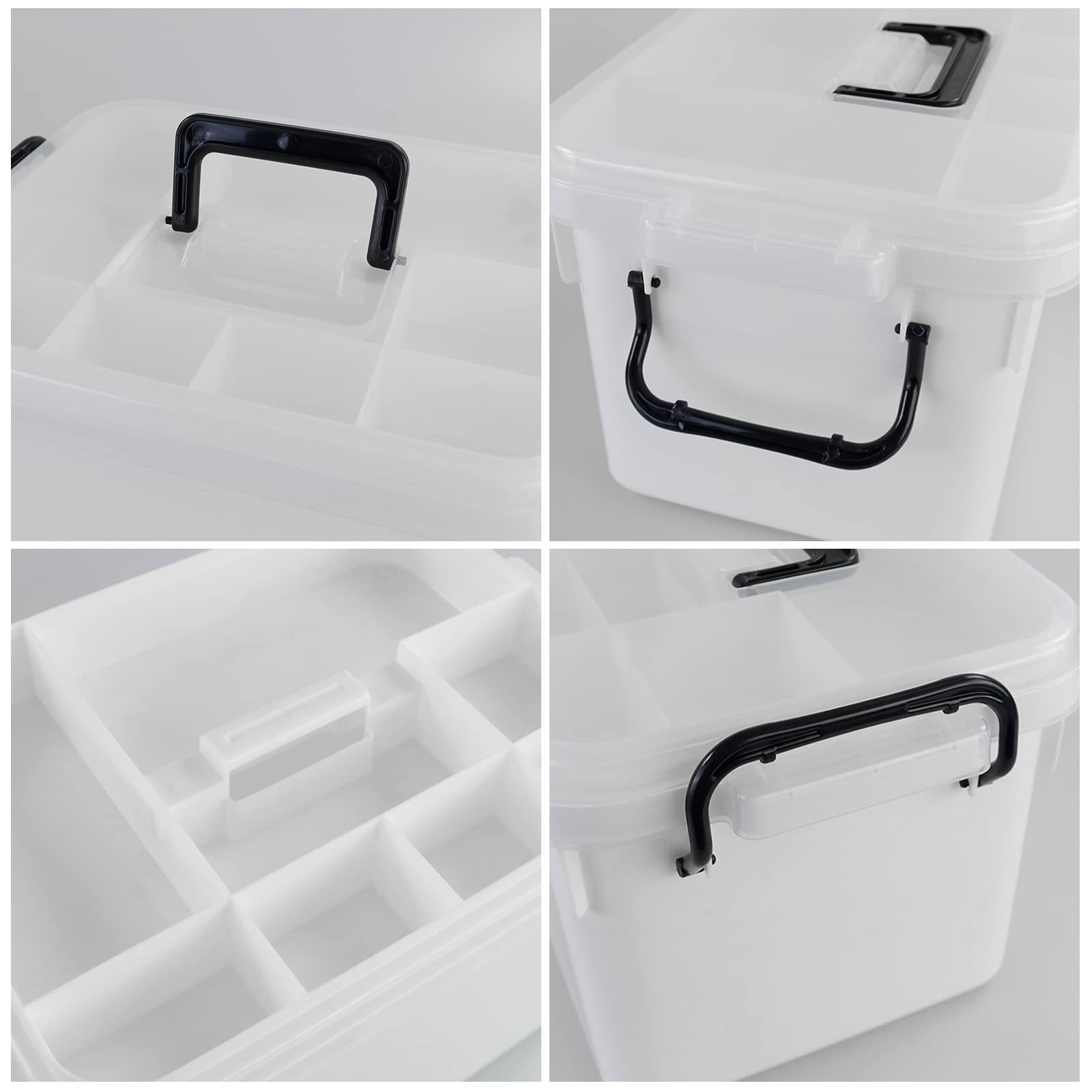 Large First Aid Kit Box - Portable Medicine Storage Container for Home, Office & Travel - 1-Pack Emergency Medical Supply Organizer