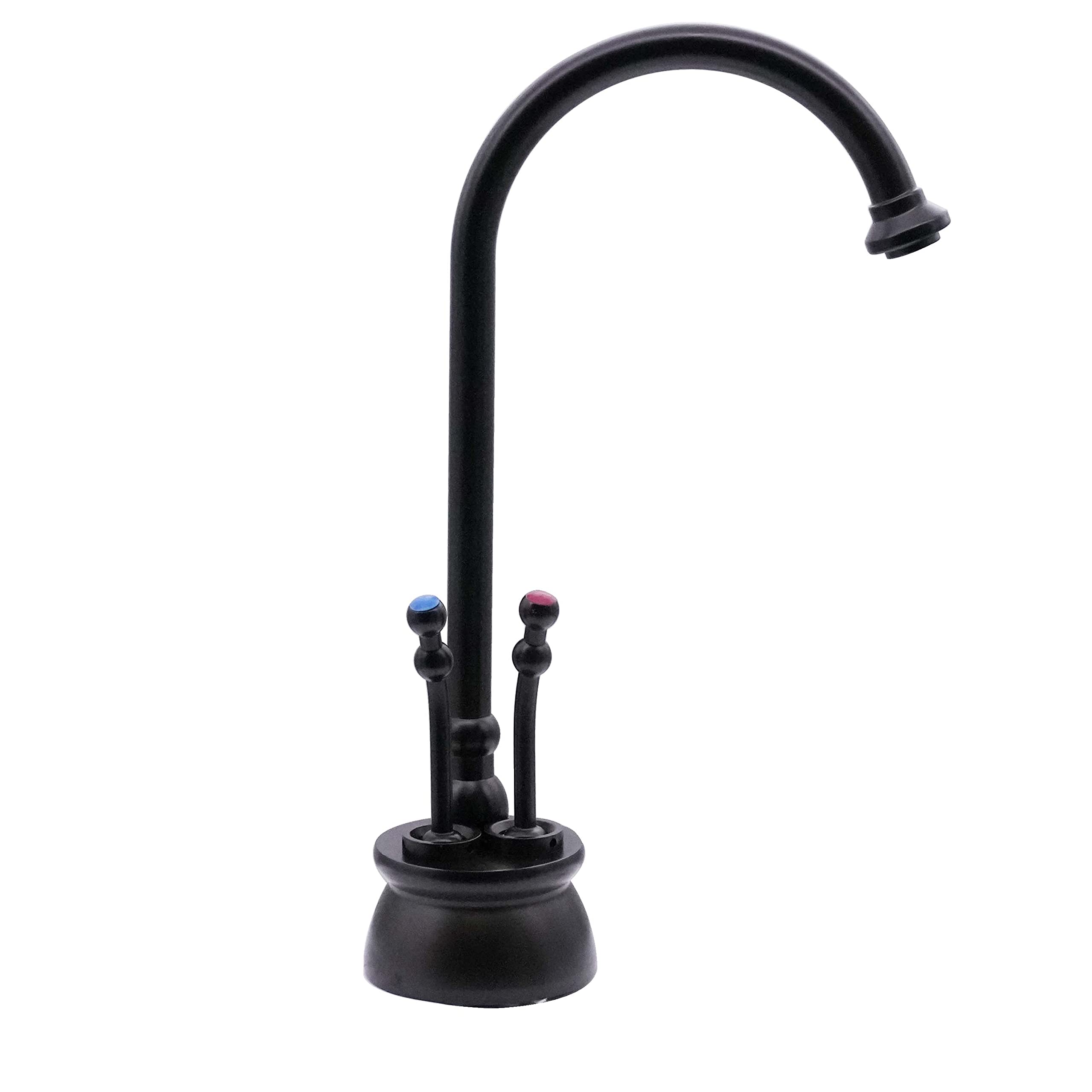 Westbrass D262HFP-12 Docalorah 10-Inch 2-Handle Hot and Cold Water Dispenser Faucet with Instant Hot Water Tank System, Oil Rubbed Bronze Finish - Perfect for Kitchen Sinks, Coffee Stations & Home Bars
