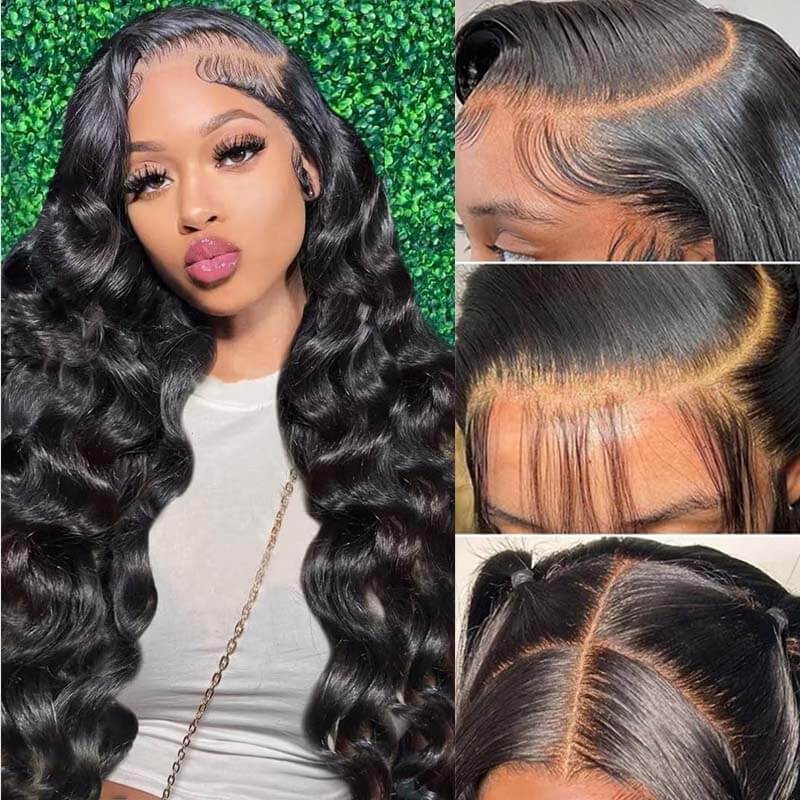 Eullair Wear and Go Glueless Human Hair Wigs - 9x6 Parting Max, Bye Bye Knots Lace Front, Pre-Bleached & Pre-Plucked Loose Deep Wave Wig for Everyday Wear & Special Occasions