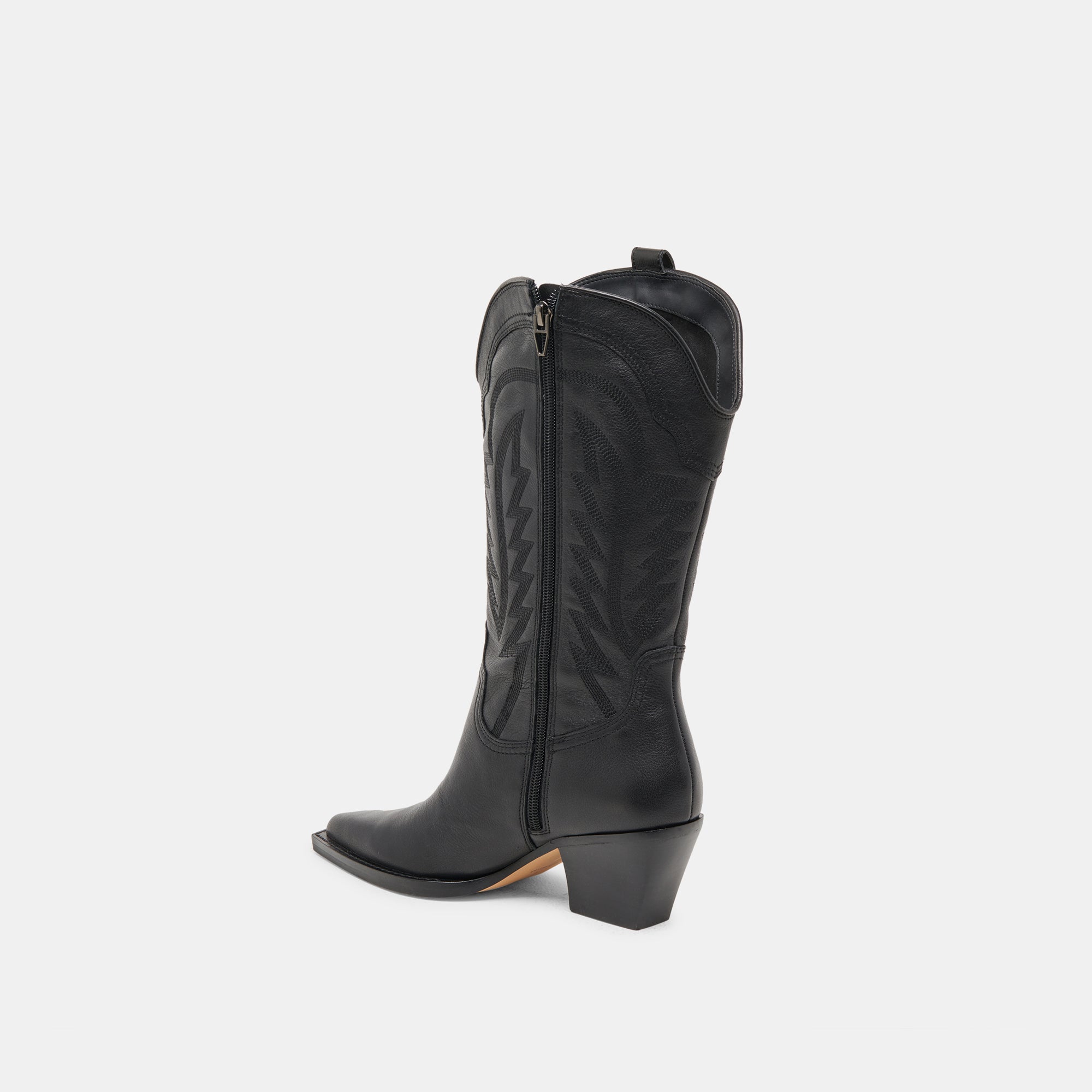 RYLAND Wide Calf Boots for Women - Black Leather Ankle Boots with Comfortable Fit | Perfect for Office, Casual Wear & Winter Outfits