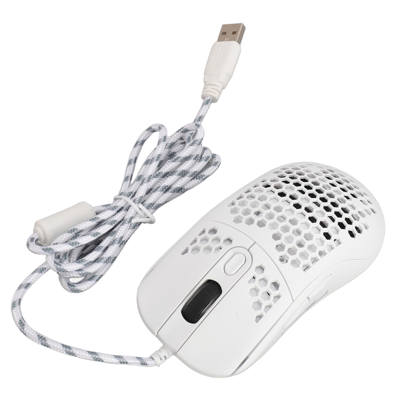 Zunate 8000 DPI Wired Gaming Mouse with RGB Backlight - 6 Programmable Buttons & Macro Editing for PC, Laptop - Perfect for FPS, MOBA Games & Office Work (White)