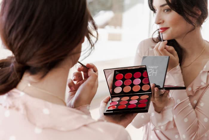 15 Color VBA Cream Lip Gloss Palette - Professional & Everyday Lip Makeup Kit for Contouring, Ombre & Full Lips | Great for Parties, Dates & Special Occasions