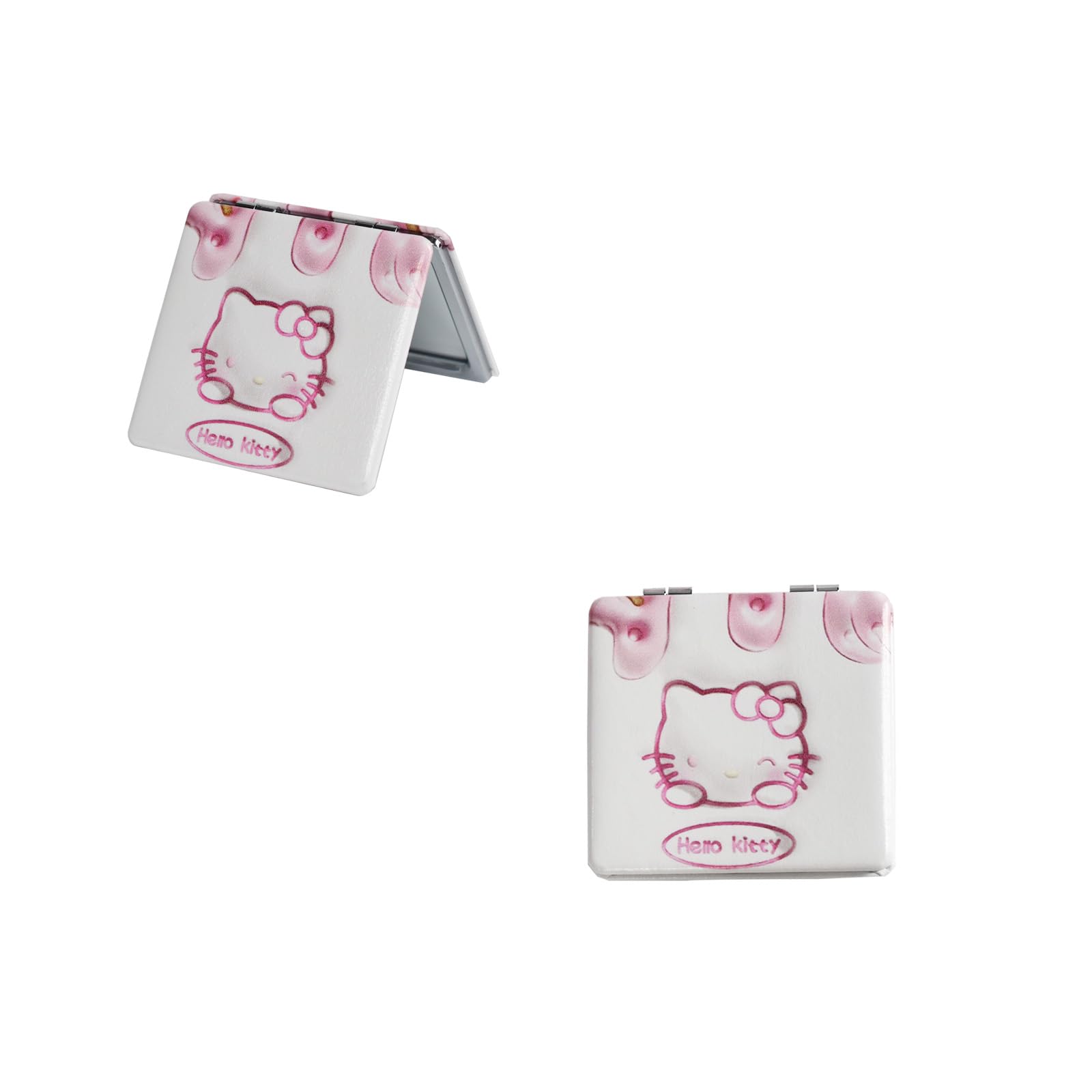 Cute Kitty Travel Cosmetic Bag - Large Capacity PU Leather Makeup Pouch with Zipper, Foldable Toiletry Organizer for Women & Girls | Perfect for Travel, Gym, and Daily Makeup Storage