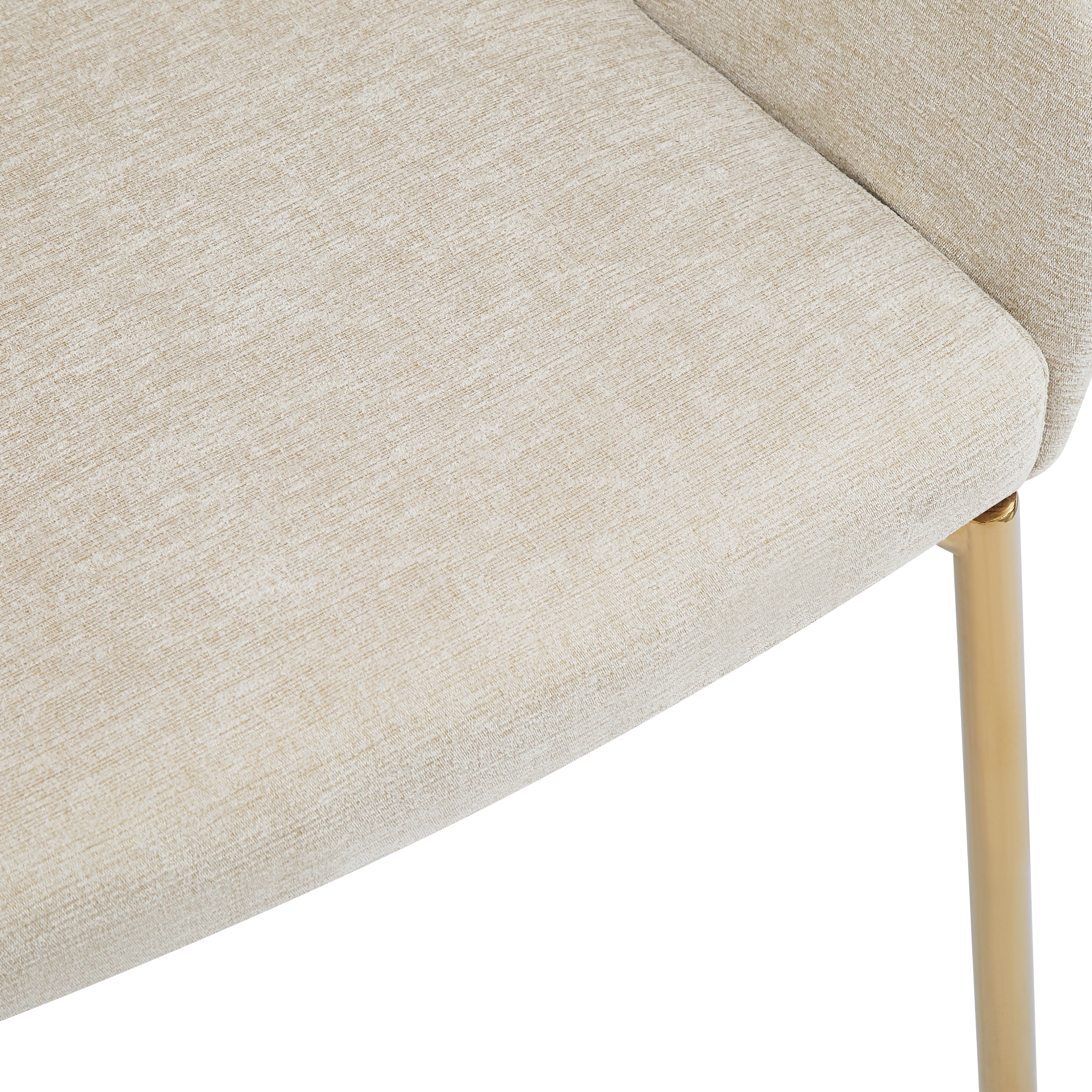 Modern Dining Chairs Set of 2 - Comfortable Kitchen Chairs with Sturdy Metal Frame - Perfect for Dining Room, Kitchen, Breakfast Nook & Small Spaces