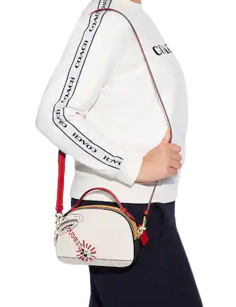 Coach Disney Mickey Mouse X Keith Haring Serena Satchel Crossbody Bag - Stylish Designer Handbag for Women, Perfect for Work, Travel & Everyday Use