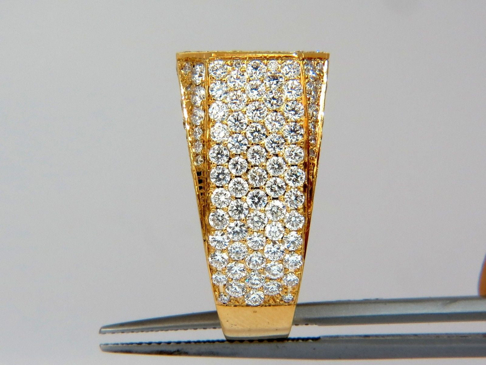 5.60ct Natural Fancy Light Brown Diamond Men's Master Bead Set Pave Ring - Elegant Wedding Band & Luxury Gift for Him