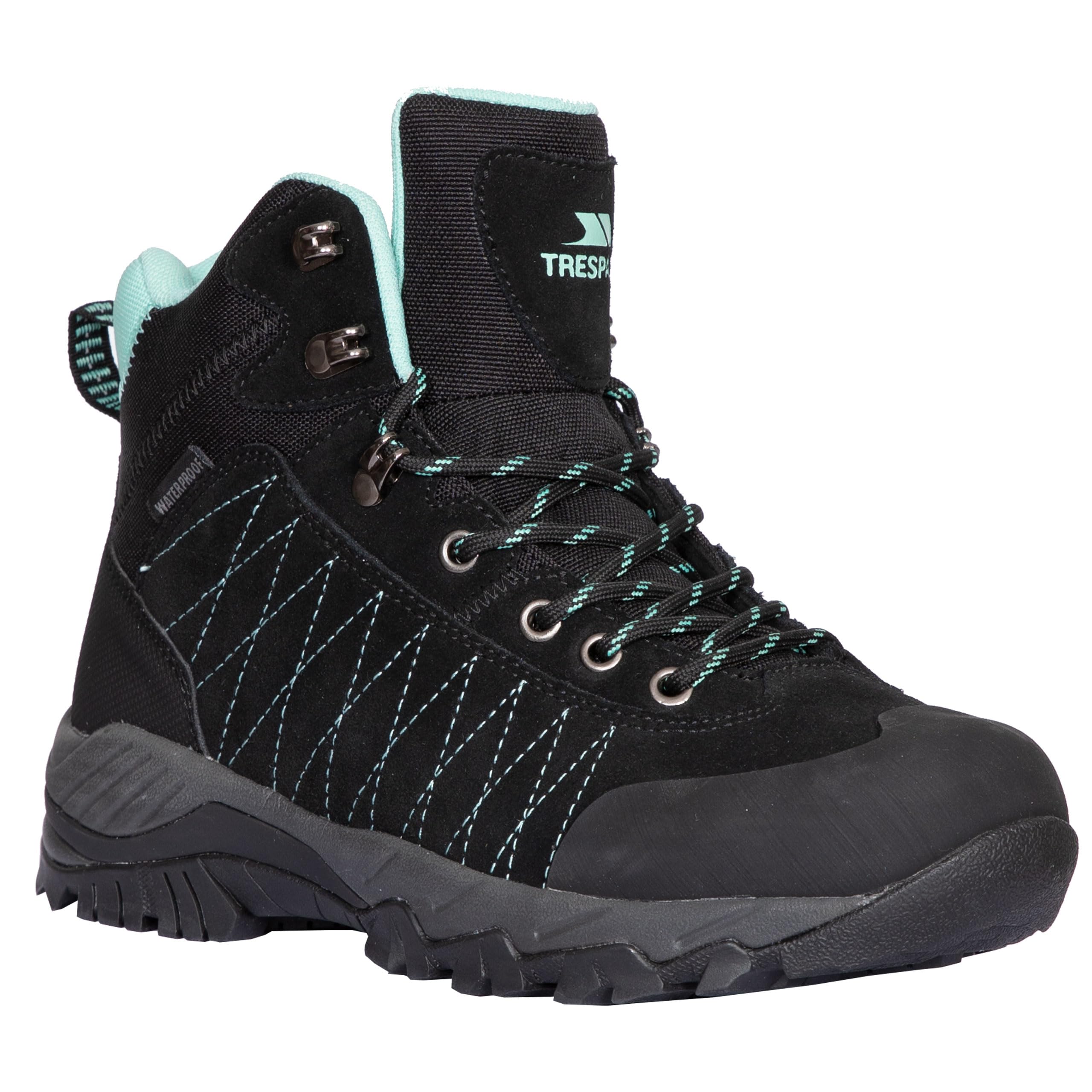 Trespass Women's Torri Suede Walking Boots - Comfortable Hiking Shoes for Outdoor Adventures, Trail Walking & Casual Wear