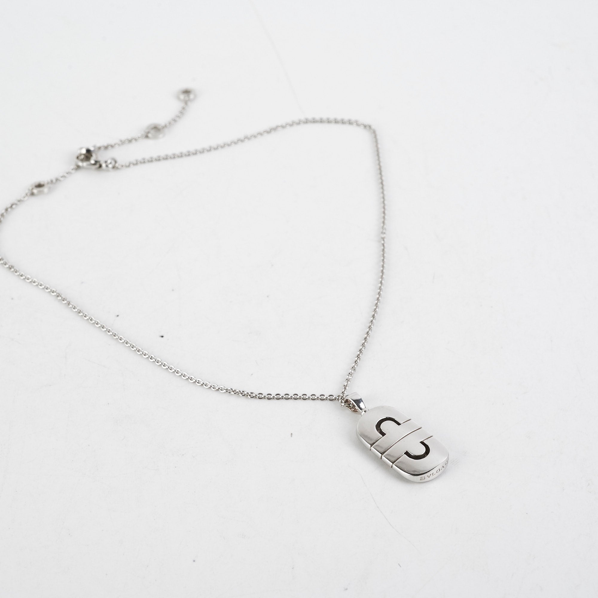 Bvlgari Parentesi 18K White Gold Necklace for Women - Luxury Italian Jewelry Gift for Anniversary, Birthday & Special Occasions