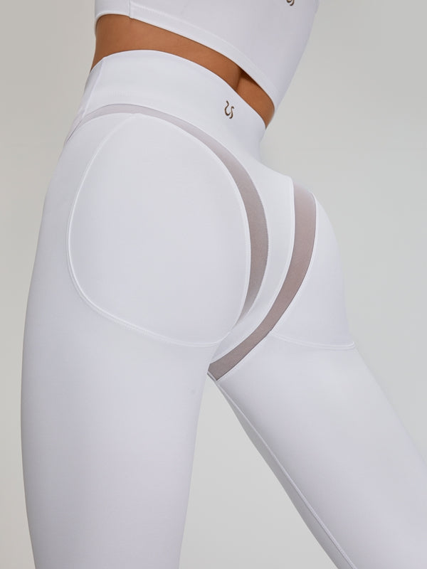 ZASUWA Women's Sexy Mesh High-Waist Leggings for Hip Lift & Tummy Control - Perfect for Yoga, Gym & Night Out