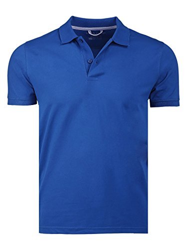 Marquis Men's Classic Fit Solid Color Jersey Polo Shirt - Breathable & Comfortable for Casual Wear, Office & Golf