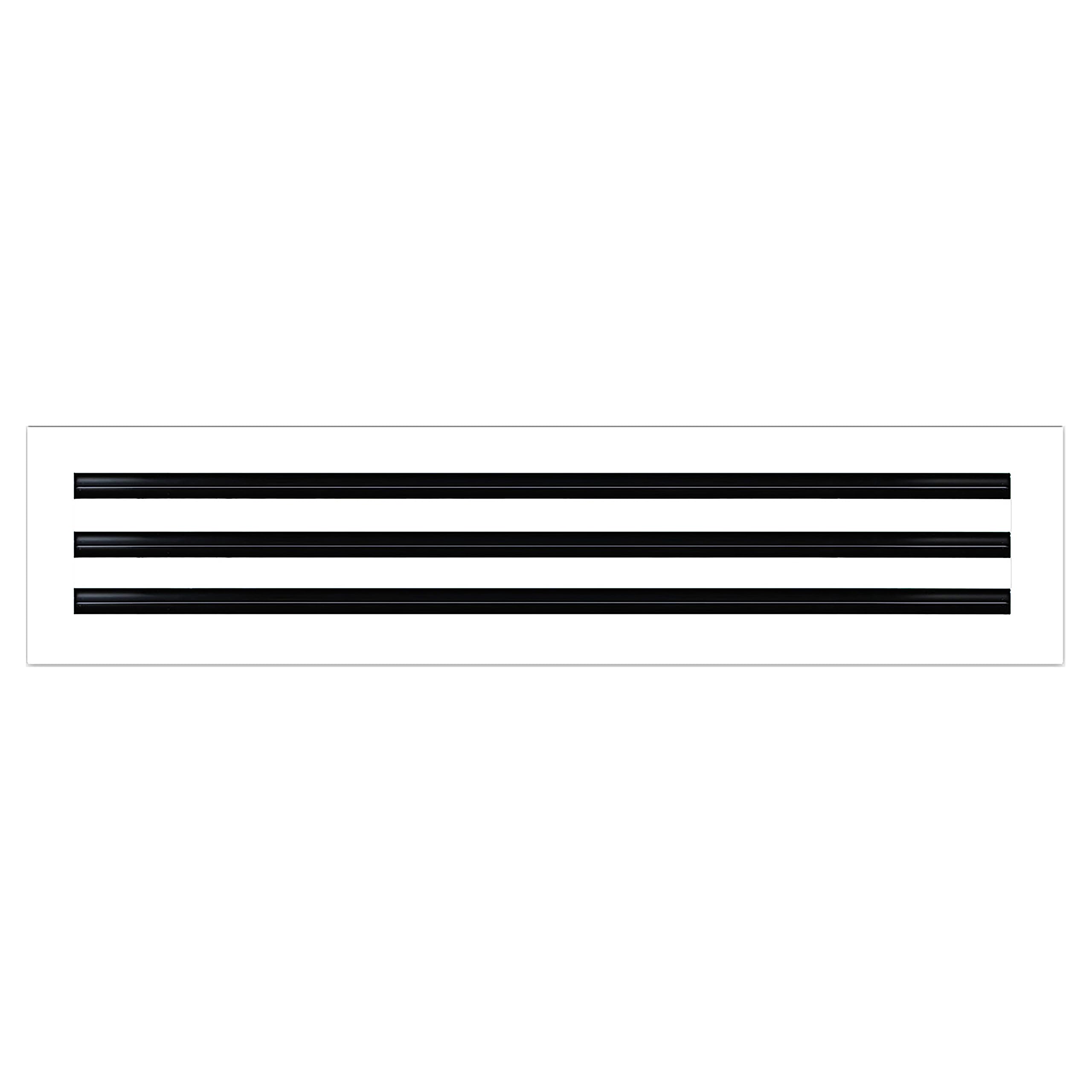 26x6 Inch Modern AC Vent Cover - Decorative White Air Vent Grille - Standard Linear Slot Diffuser for HVAC Systems - Ceiling, Wall & Floor Register - Perfect for Home, Office & Commercial Spaces in Texas