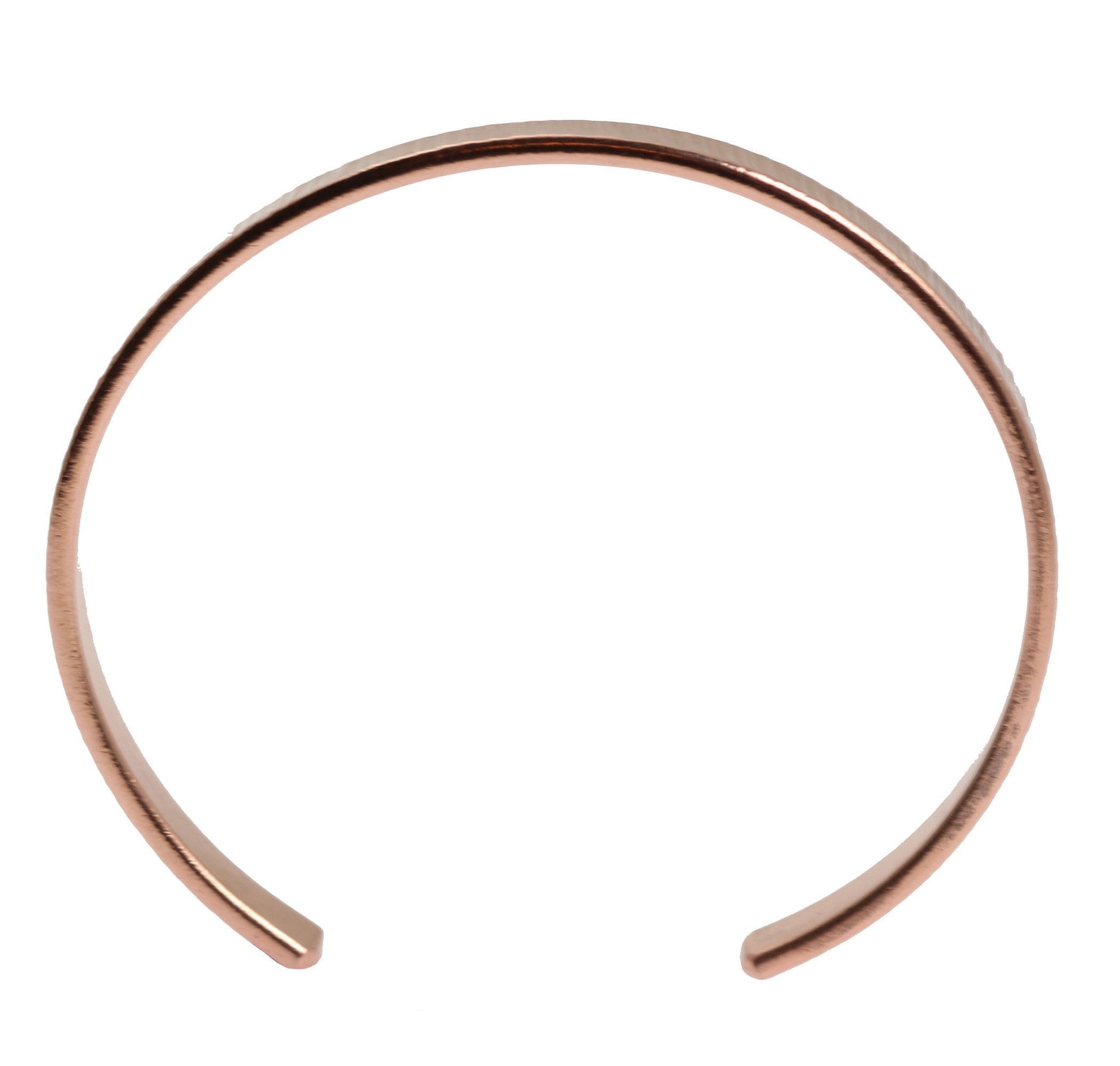 Elegant Thin Chased Copper Cuff Bracelet for Women - Boho Chic Handmade Jewelry for Everyday Wear & Special Occasions