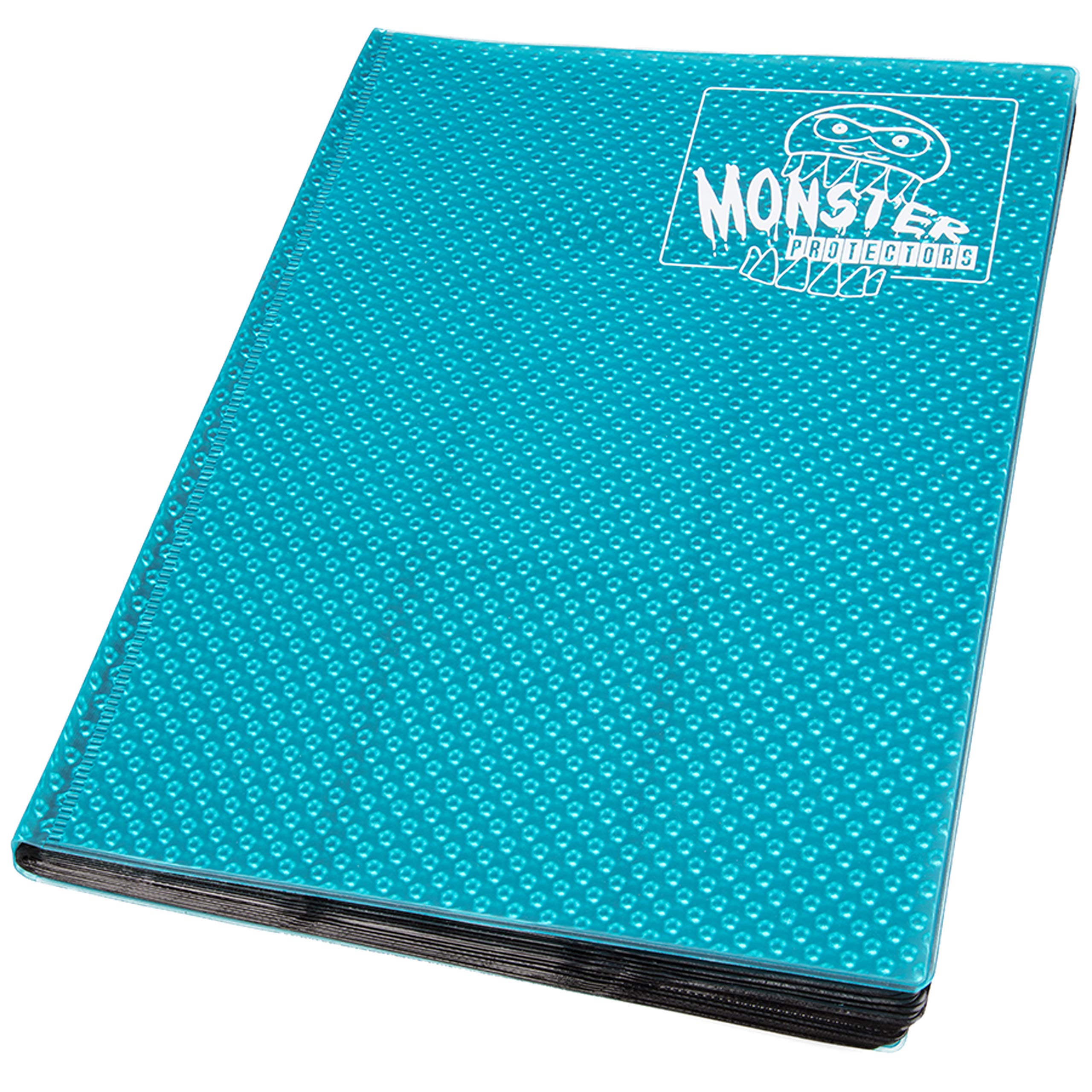 Monster Binder - 9 Pocket Trading Card Album - Holofoil Aqua Blue - Holds 360 Cards - Compatible with Yu-Gi-Oh, Magic: The Gathering, and Pokémon TCG - Perfect for Collectors, Tournaments, and Card Storage