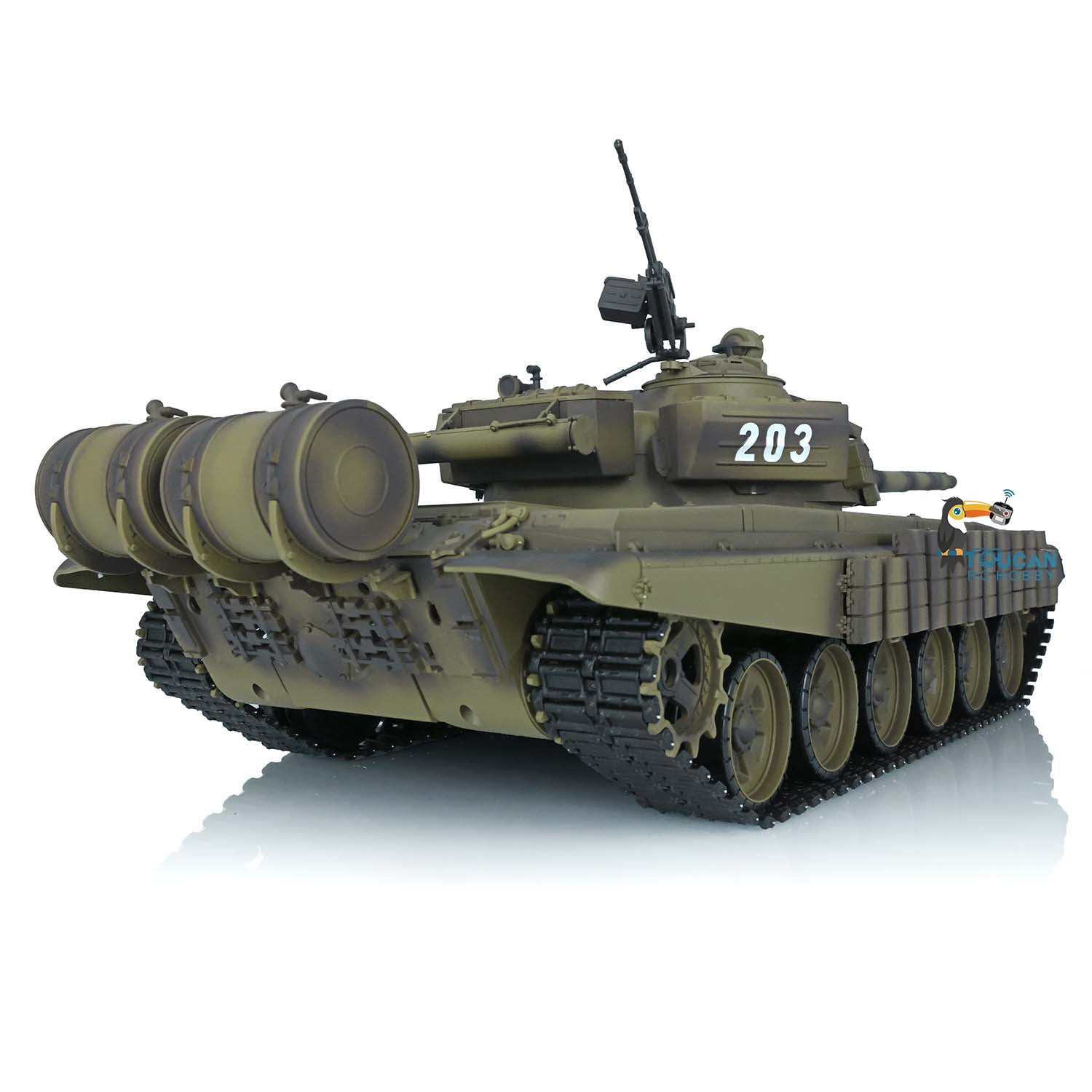 Heng Long T72 1/16 Scale RC Battle Tank - 7.0 Mainboard, Ready-to-Run BB IR Tank Model with Battery | US Stock | Perfect for Military Enthusiasts & RC Hobbyists | Outdoor Play & Collectible Display
