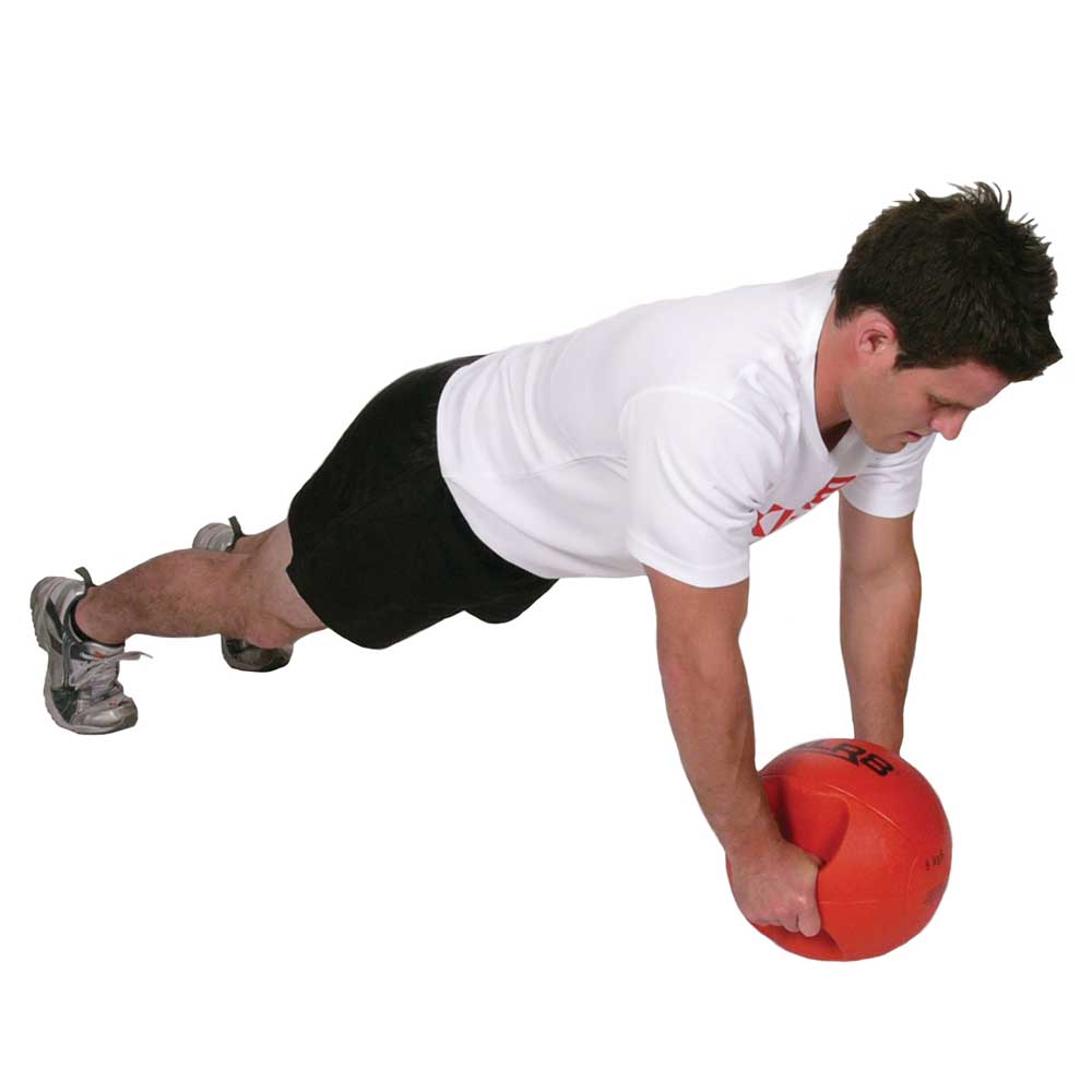 XLR8 Double Grip Medicine Ball for Strength Training - 12LB Weighted Exercise Ball for CrossFit, Gym Workouts & Home Fitness - Perfect for Slam, Wall Ball & Functional Training Exercises
