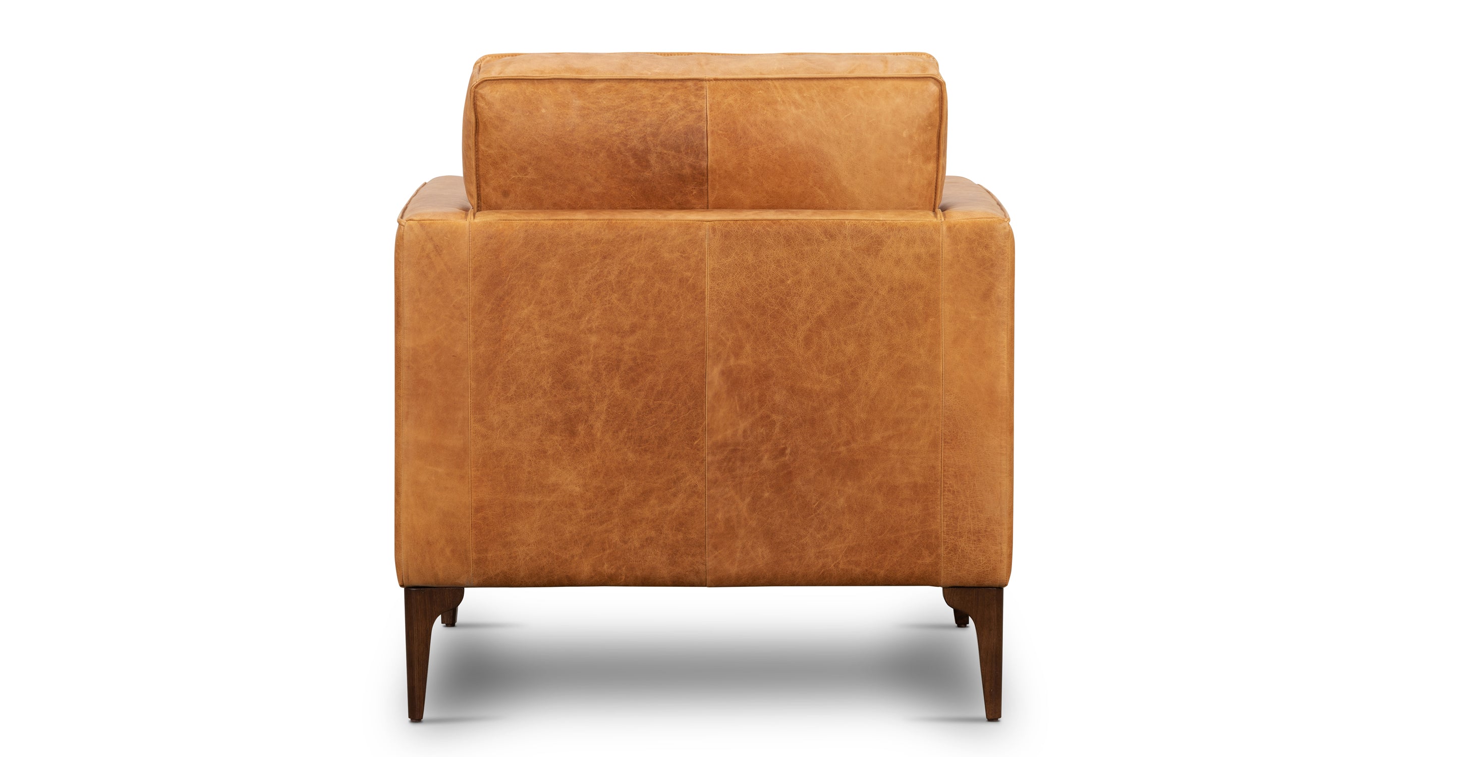 Premium Mateo Genuine Leather Lounge Chair - Modern Comfort for Living Room, Office & Reading Nook - Handcrafted Recliner with Ergonomic Support