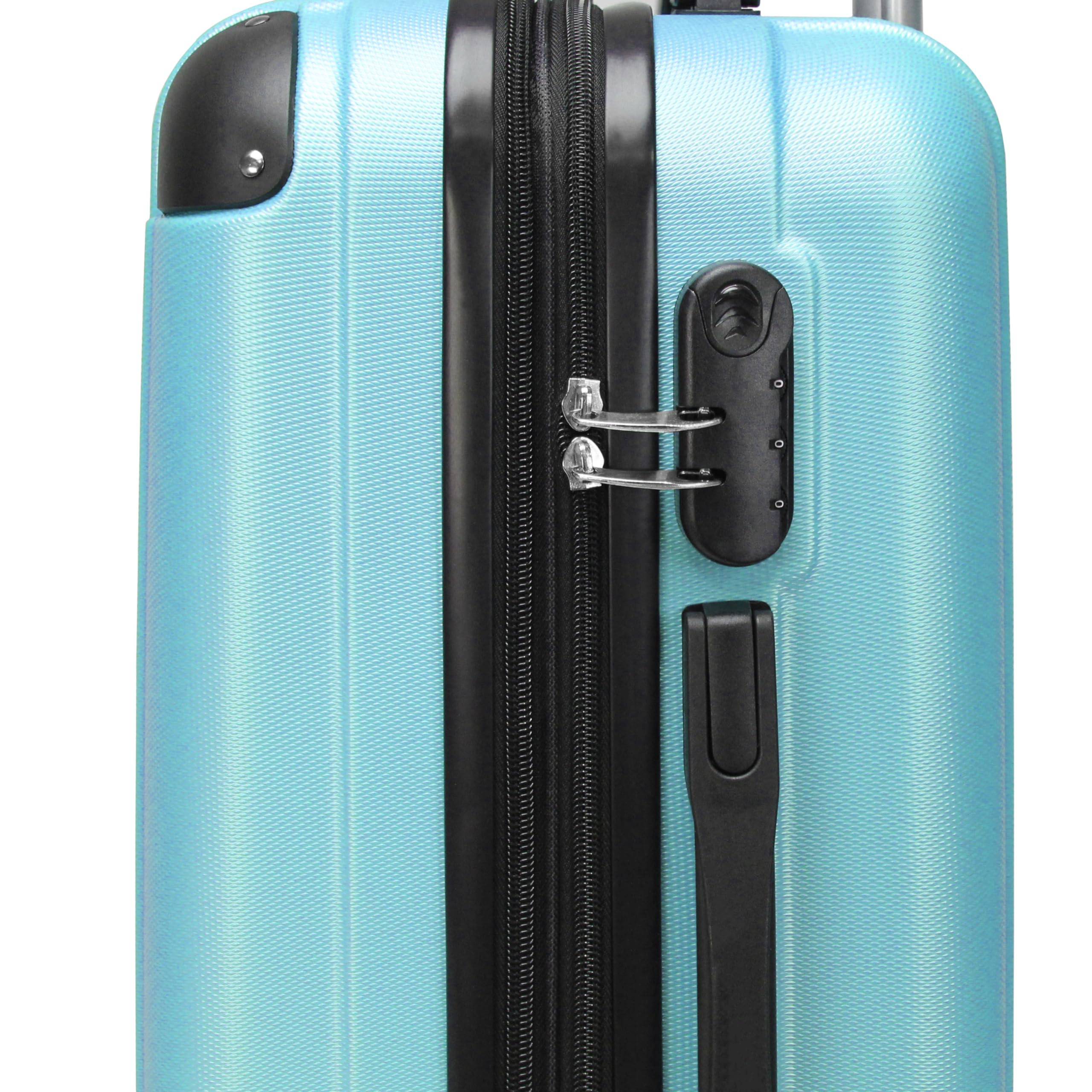 Kemyer Quest Hardside Lightweight Expandable Spinner Luggage Set (20in & 25in) - Sapphire Blue - Perfect for International Travel & Business Trips