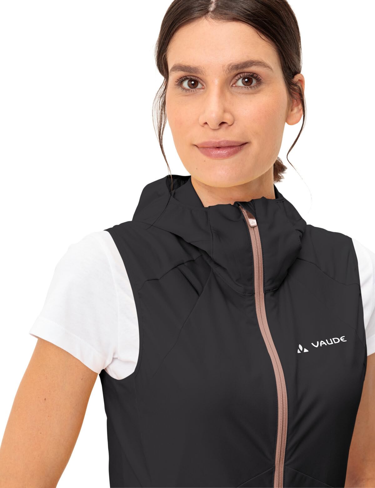 VAUDE Women's Scopi Vest - Lightweight Hiking & Outdoor Jacket for Women, Black/Black Size 44 - Perfect for Camping, Backpacking & Mountain Adventures