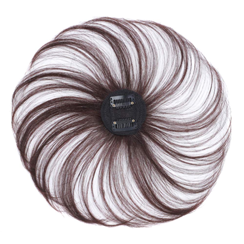 Flykee Clip-On Human Hair Topper Wig for Women - Natural Looking Hairpiece & Hair Extension for Thinning Hair - Perfect for Daily Wear, Parties & Special Occasions