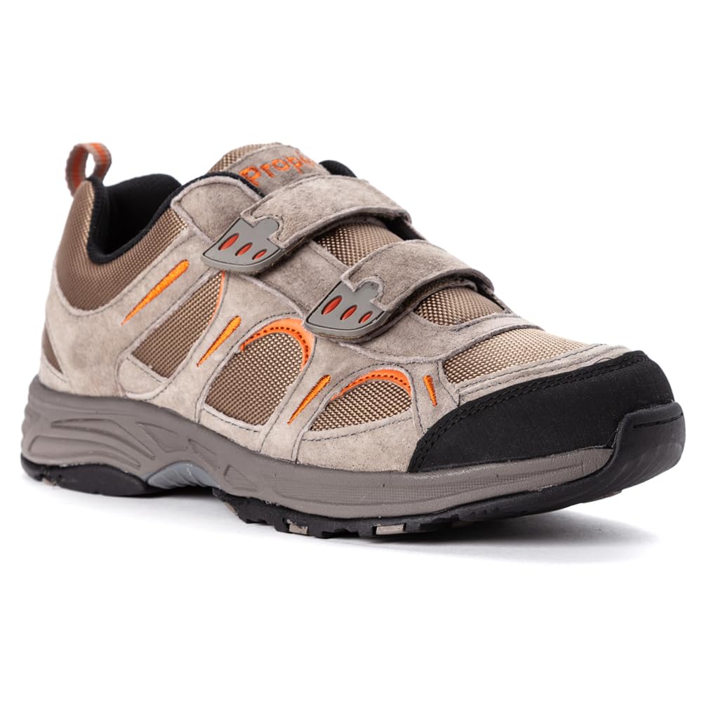 Propet Men's Connelly Slip-On Sneakers - Comfortable Casual Shoes in Brown | Perfect for Walking, Travel & Everyday Wear