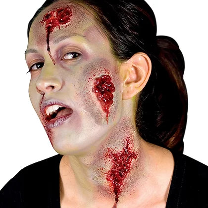 Woochie Oozing Wounds Latex - Realistic Fake Wounds for Halloween Costumes & Special Effects Makeup - Perfect for Scary Movie Props, Haunted Houses, and Cosplay