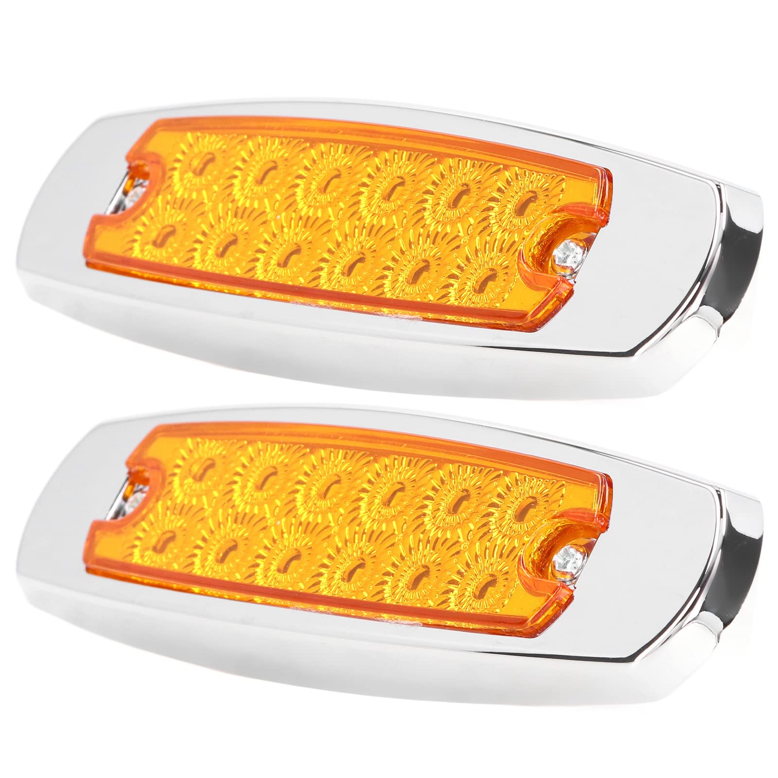 Amber LED Side Marker Light - High Brightness Multipurpose Warning Light for RV, Boat, Bus, Lorry | Durable & Waterproof for Safe Night Driving & Vehicle Visibility