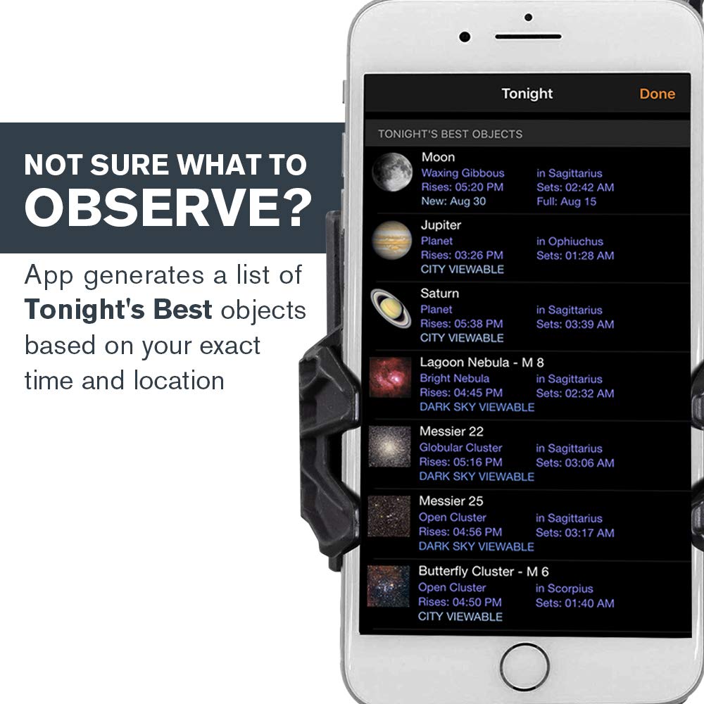 Celestron StarSense Explorer LT 80AZ Smartphone-Compatible Telescope with App for Stargazing - Find Stars, Planets & Galaxies Easily - Works with iPhone & Android - Perfect for Backyard Astronomy & Night Sky Exploration