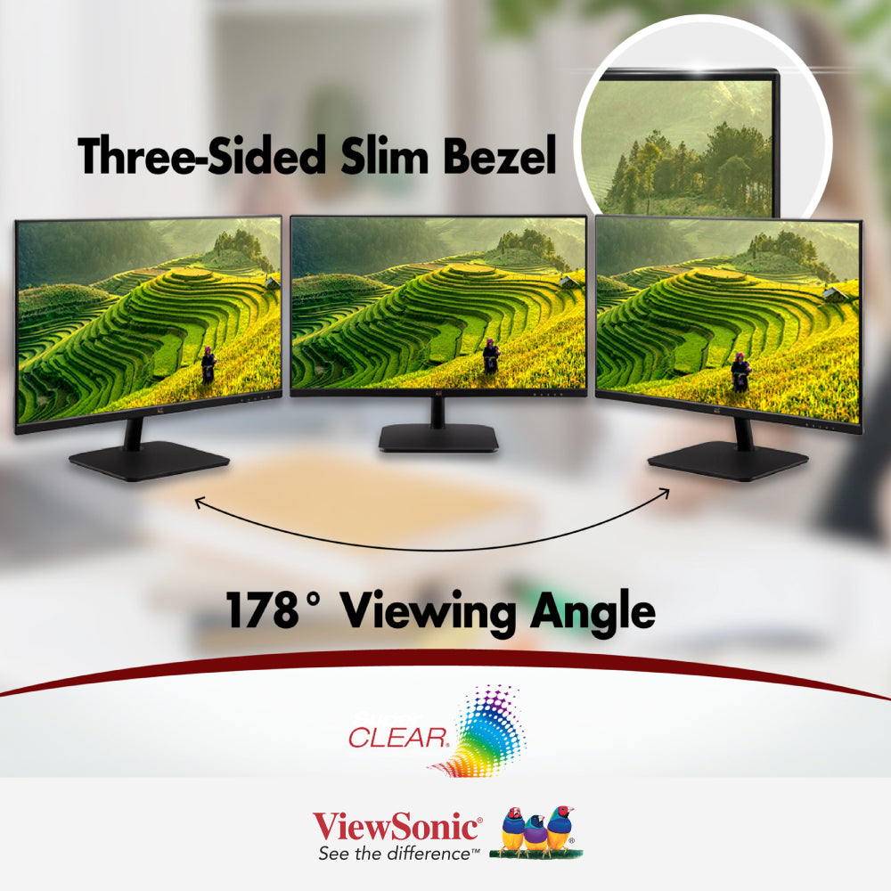 ViewSonic VA2732-H 27 Inch Full HD 1080p IPS Monitor with HDMI Port - Perfect for Home Office, Gaming & Multimedia Entertainment