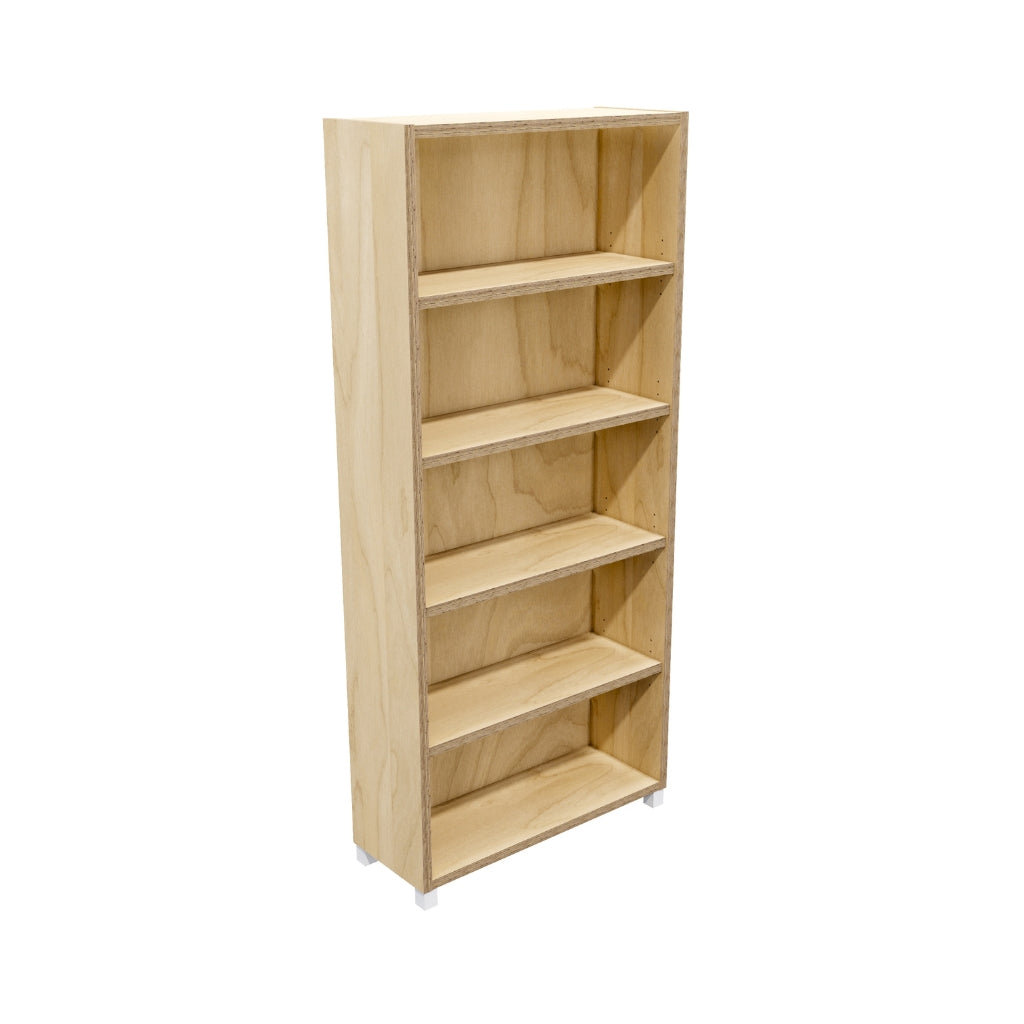 Customizable Forme Commercial Bookcase with Feet - Stylish Storage for Office, Living Room & Library - Multiple Color Options Available