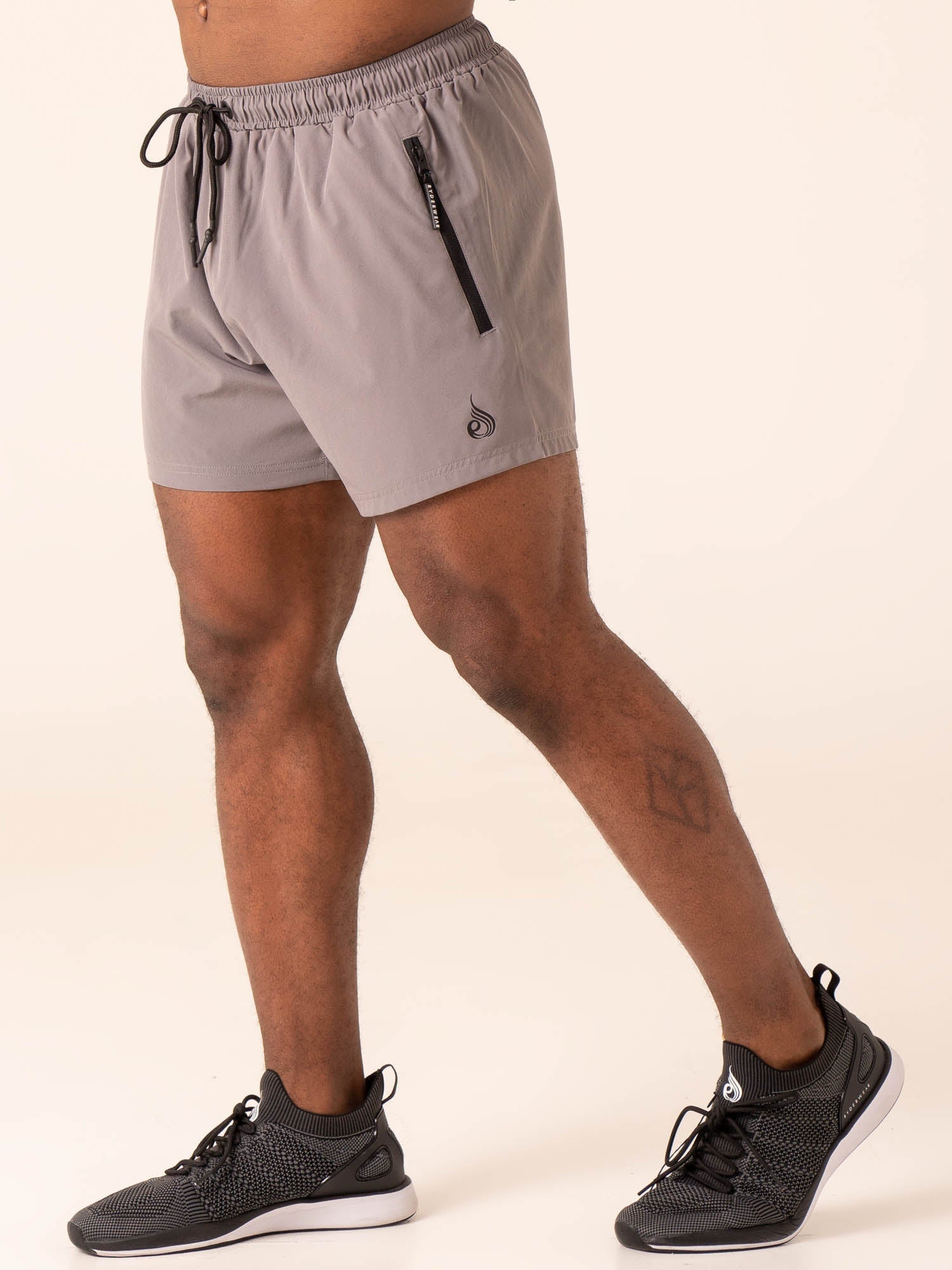 Adapt 5 Training Shorts - Men's Workout Gym Running Athletic Shorts with Pockets - Charcoal Grey - Perfect for Gym, Running & Casual Wear