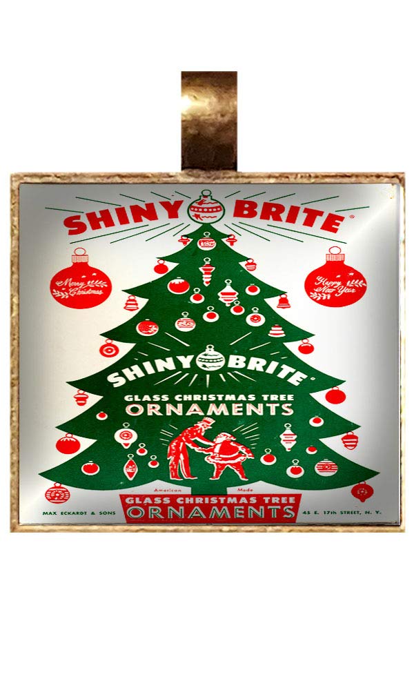 Shiny Brite Necklace - Handmade Christmas Jewelry Gift Box with Pendant Charm | Perfect for Holiday Gifting, Party Favors & Tree Decorations