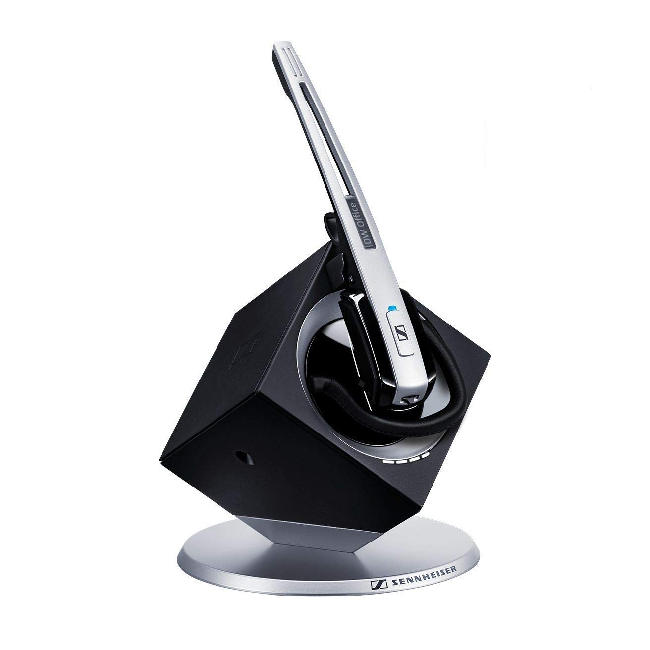 Renewed Sennheiser DW Office Wireless Headset System Bundle with Headset Advisor Wipe - Premium Noise-Canceling Headphones for Business Calls, Remote Work & Office Communication