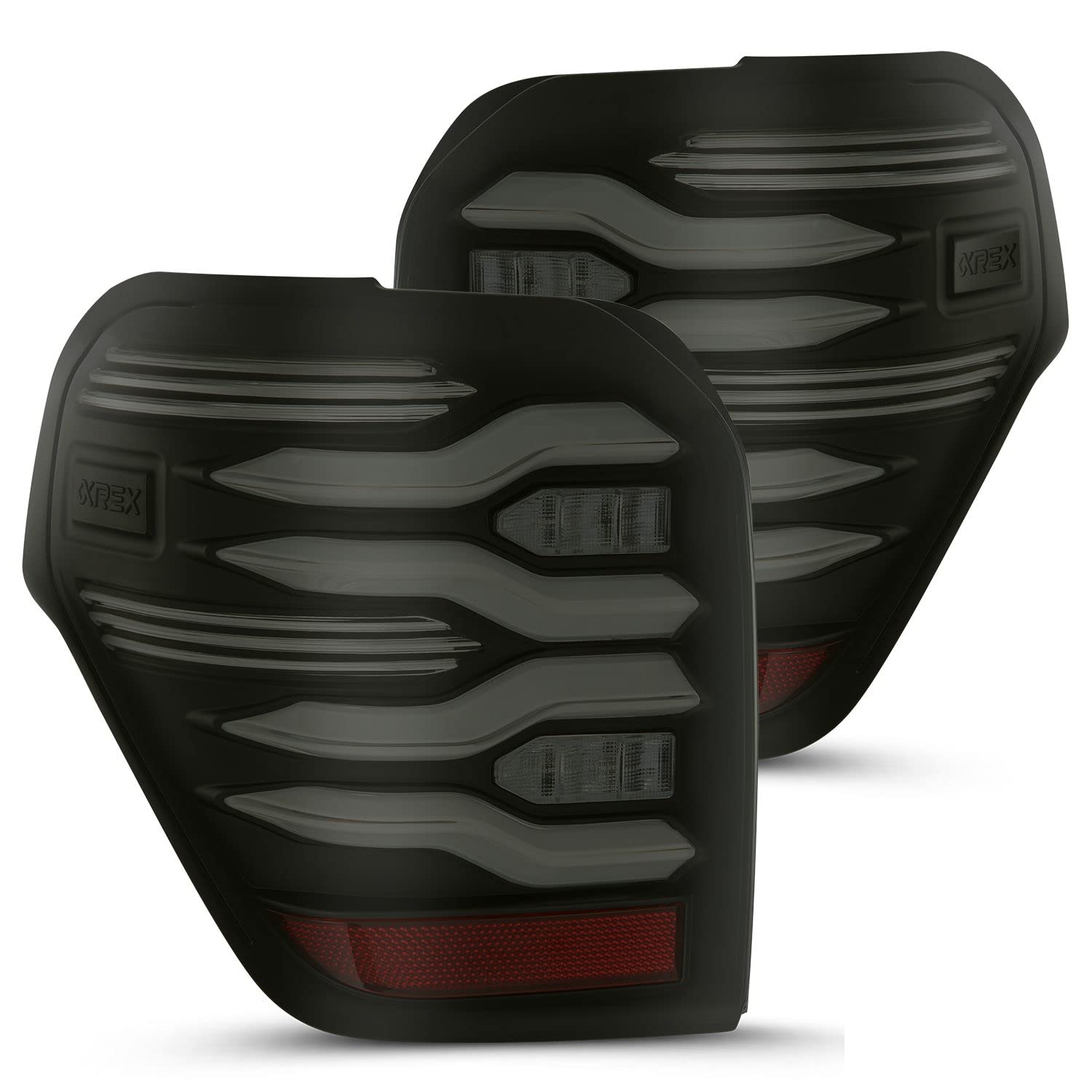 Cobra-Tek FITS 10-22 4Runner LUXX-Series LED Tail Lights Black AlphaRex - Premium LED Tail Lights for Toyota 4Runner (2010-2022) | Enhanced Visibility & Style for Night Driving & Off-Road Adventures