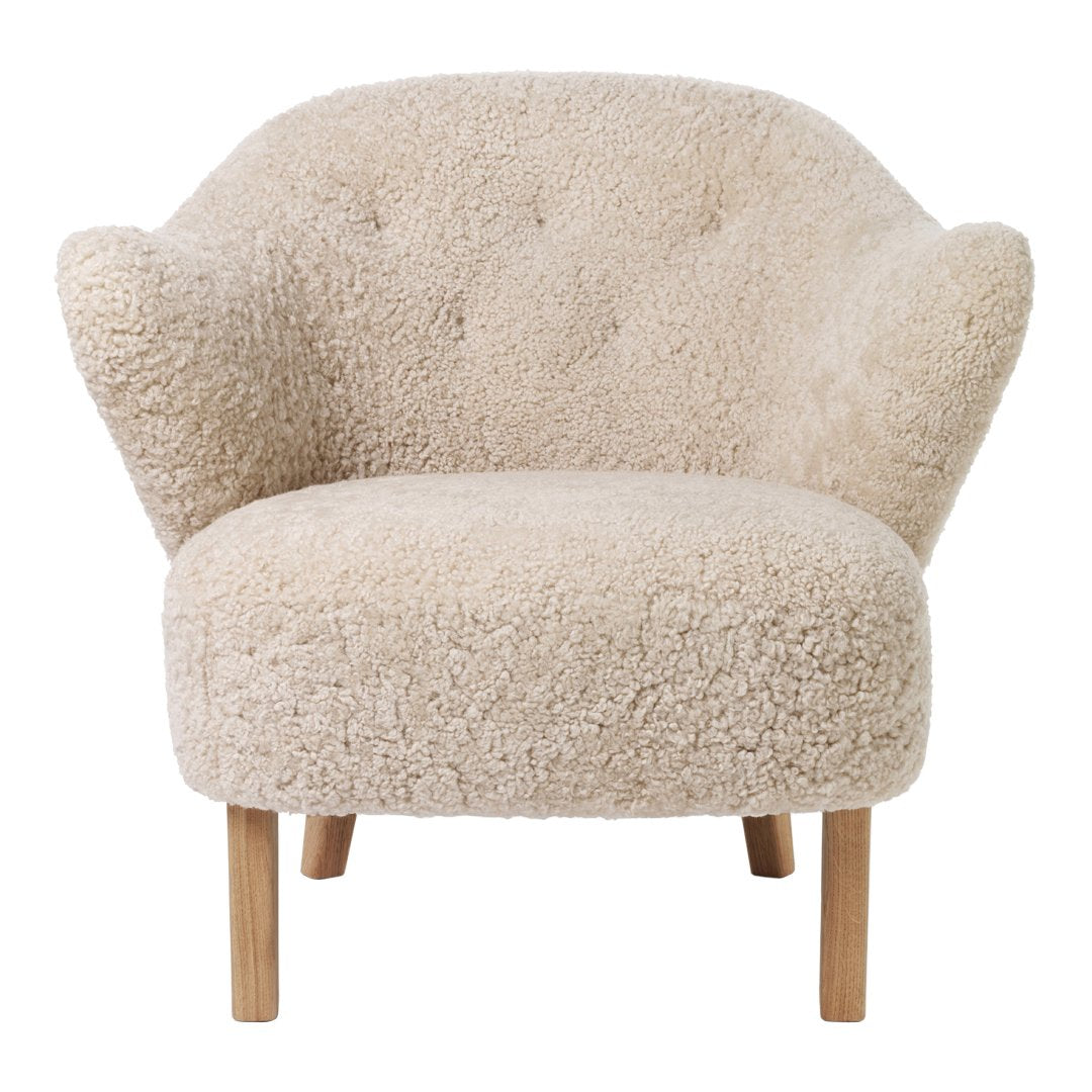 Ingeborg Lounge Chair - Premium Sheepskin Upholstery for Living Room, Bedroom & Office - Cozy & Stylish Modern Seating