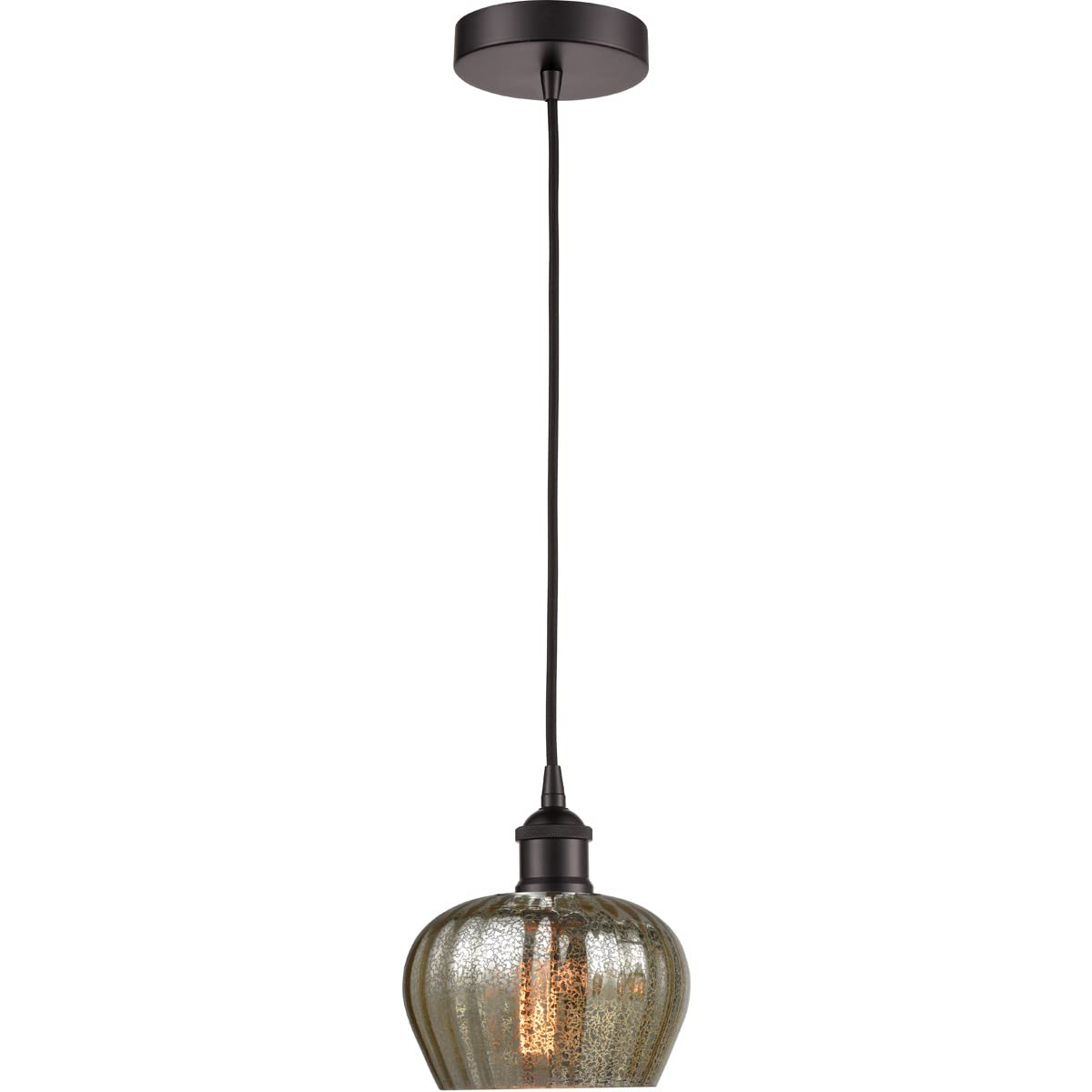 Vintage Mini Pendant Light - 616-1P-OB-G96 LED Edison Bulb in Oil Rubbed Bronze Finish | Perfect for Kitchen Island, Dining Room, Bar Counter & Farmhouse Decor