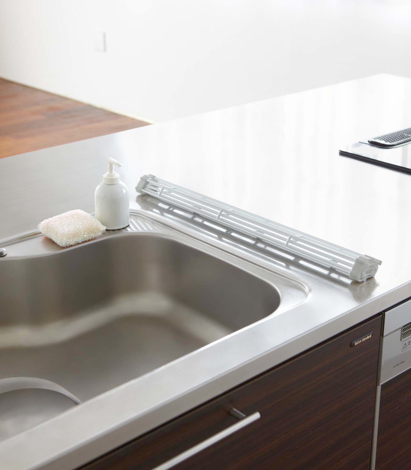 Stainless Steel Over the Sink Dish Drying Rack - Space Saving Kitchen Organizer for Dishes, Cups & Utensils - Perfect for Small Kitchens & Apartments