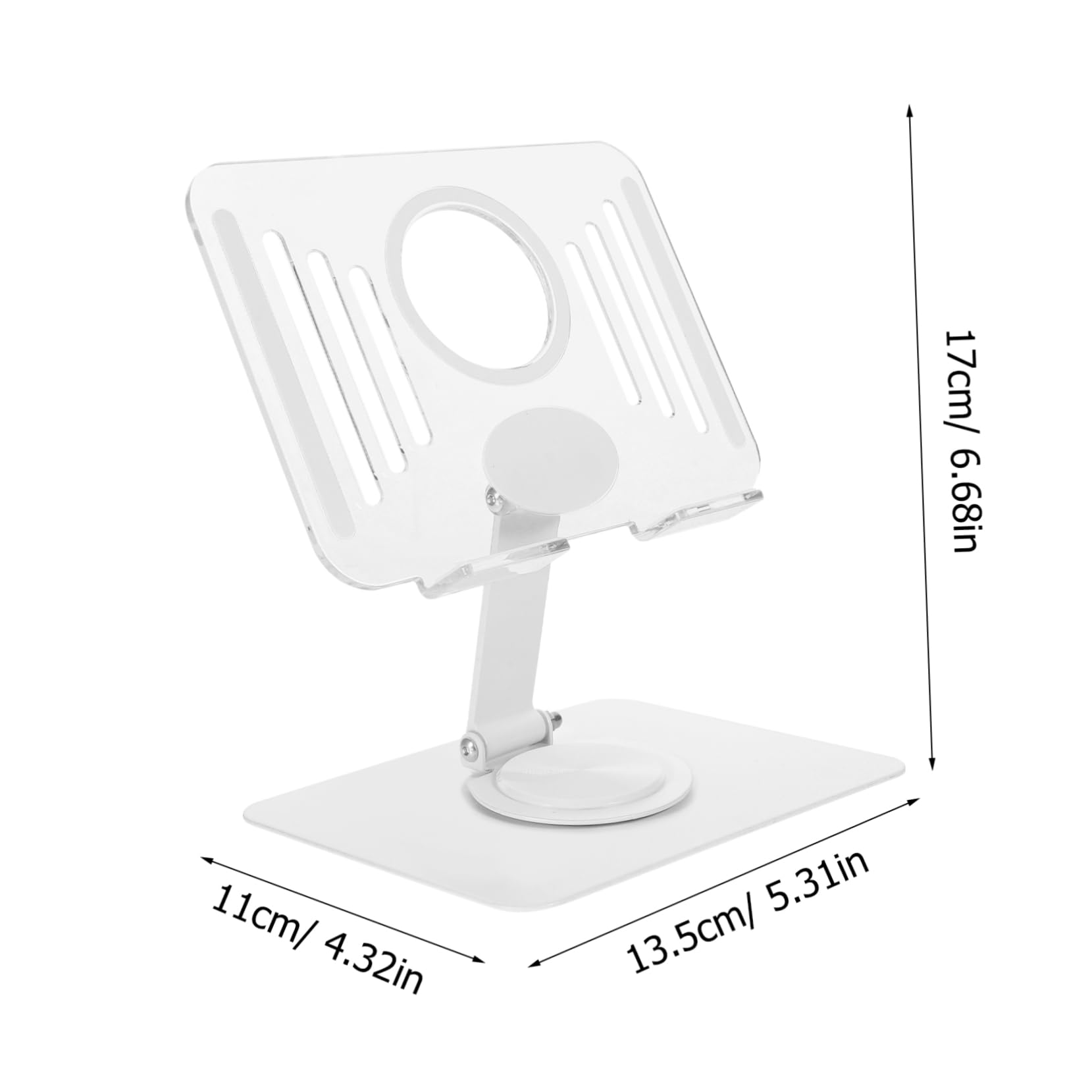 Hemobllo Foldable Phone Stand - Adjustable Aluminum Alloy Desk Holder for Smartphones & Tablets | Space-Saving Design for Office, Home, and Travel Use