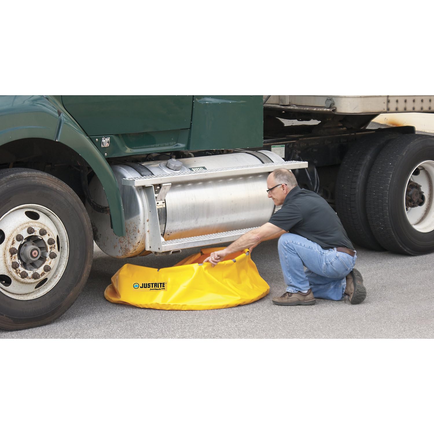 Justrite 28319 20-Gallon Pop-Up Safety Pool for Chemical Storage | Durable & Portable Spill Containment Solution for Industrial & Laboratory Use