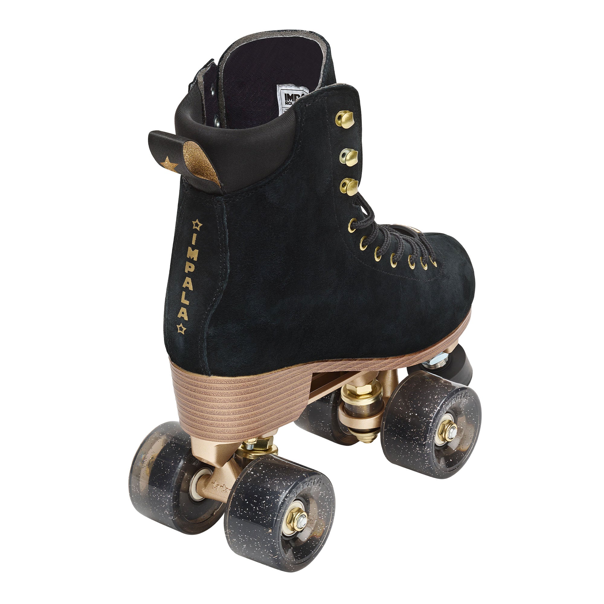 Impala Samira Suede Roller Skates for Women - Black Night Color - Outdoor & Indoor Skating, Rink, Fitness, Roller Derby & Retro Style Fashion