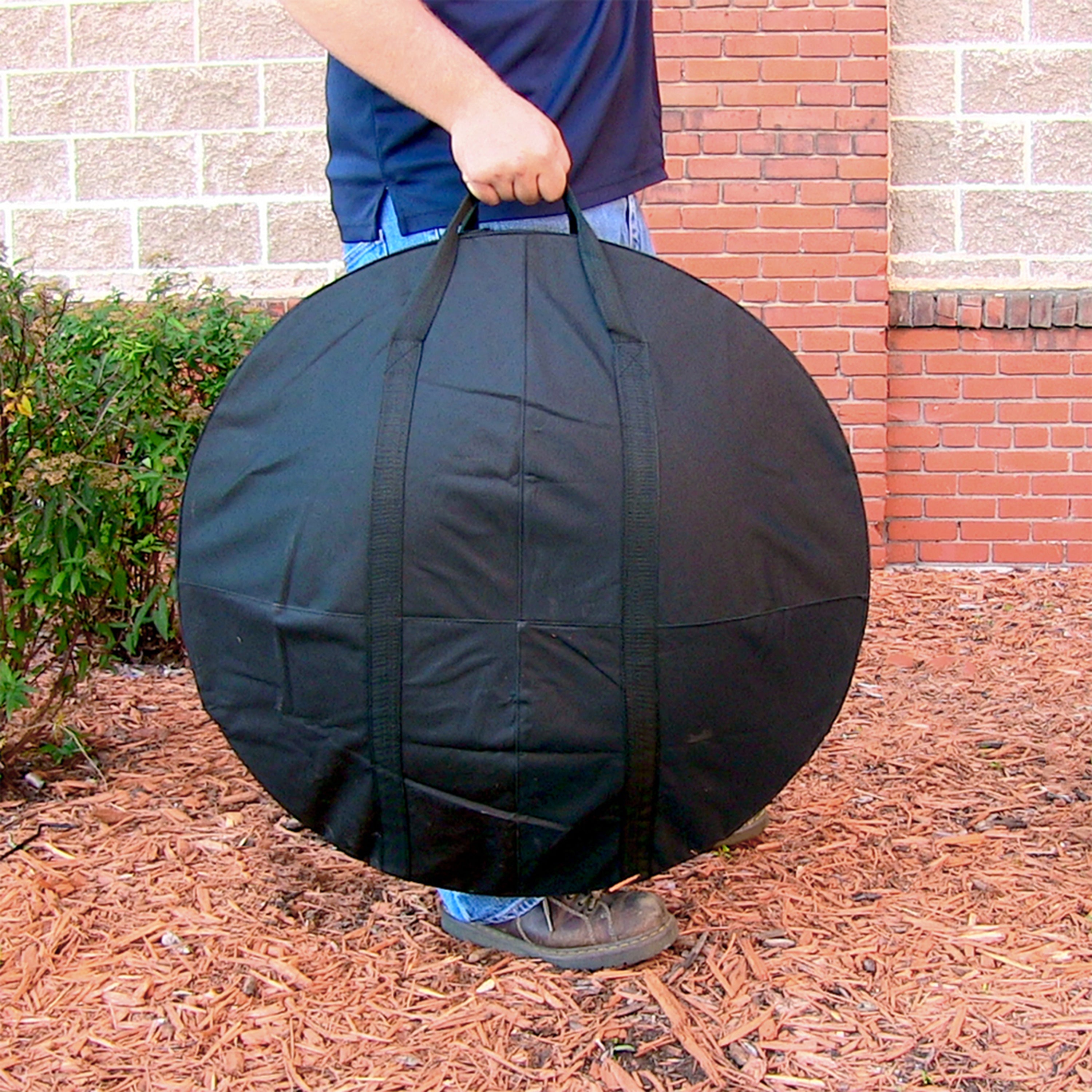 Portable Fire Pit Bowl with Carry Case & Spark Screen - 29 Inch Outdoor Fire Pit for Camping, Backyard, Patio & Beach Bonfires
