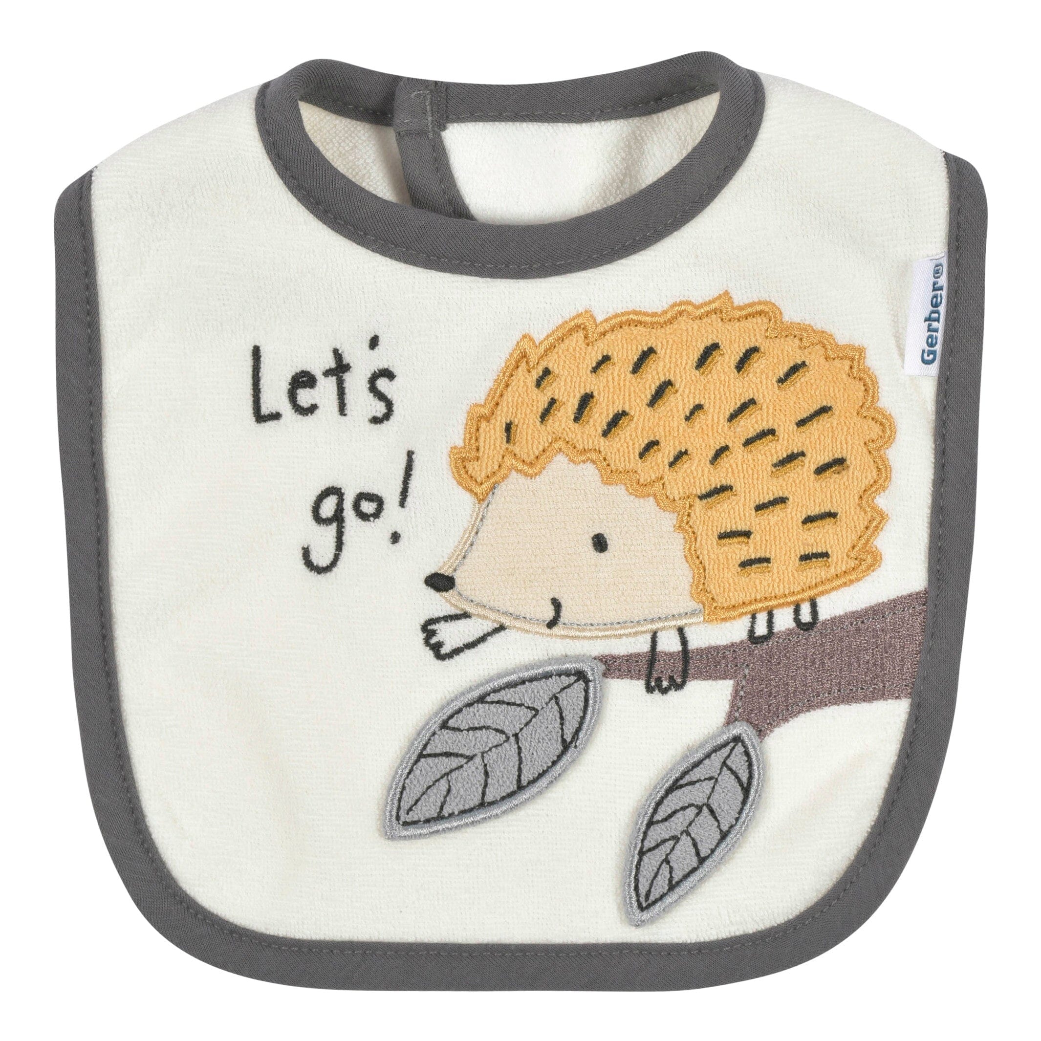 4 Pack Baby Boys Hedgehog Dribbler Bibs - Soft Absorbent Drool Bibs for Infants & Toddlers - Cute Animal Design for Feeding, Teething & Everyday Use