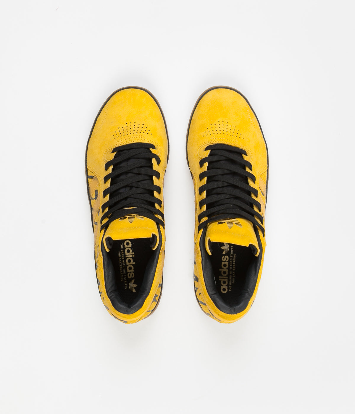 Adidas Tyshawn x Fucking Awesome Skate Shoes - Active Gold / Core Black / Gum Sole - Men's High-Performance Sneakers for Skateboarding & Streetwear Fashion